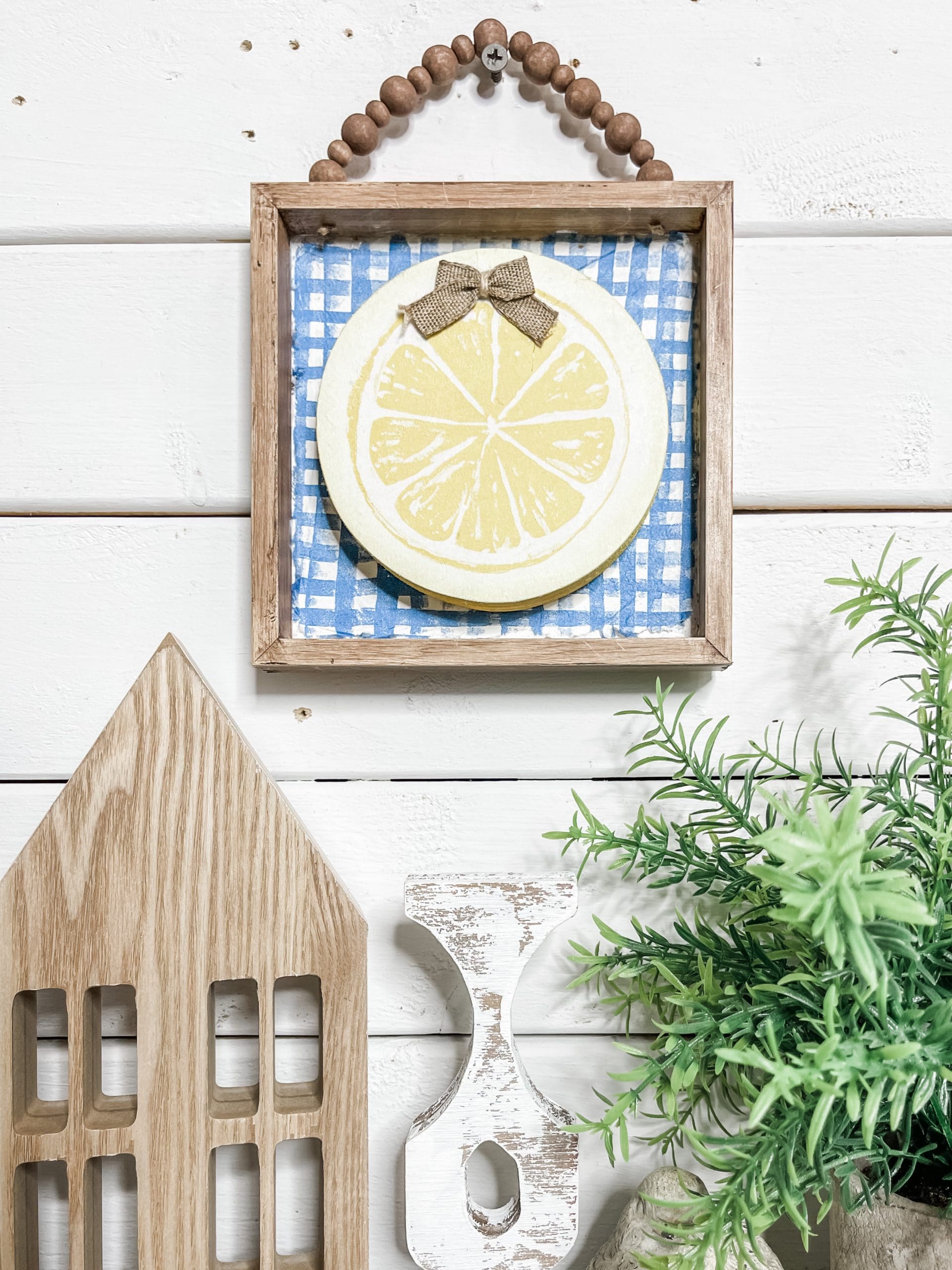 Mini DIY Lemon Napkin Sign