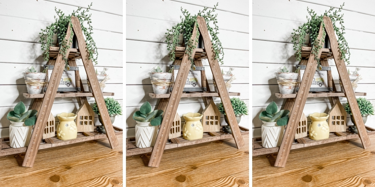 DIY Triangle Tiered Tray Stand