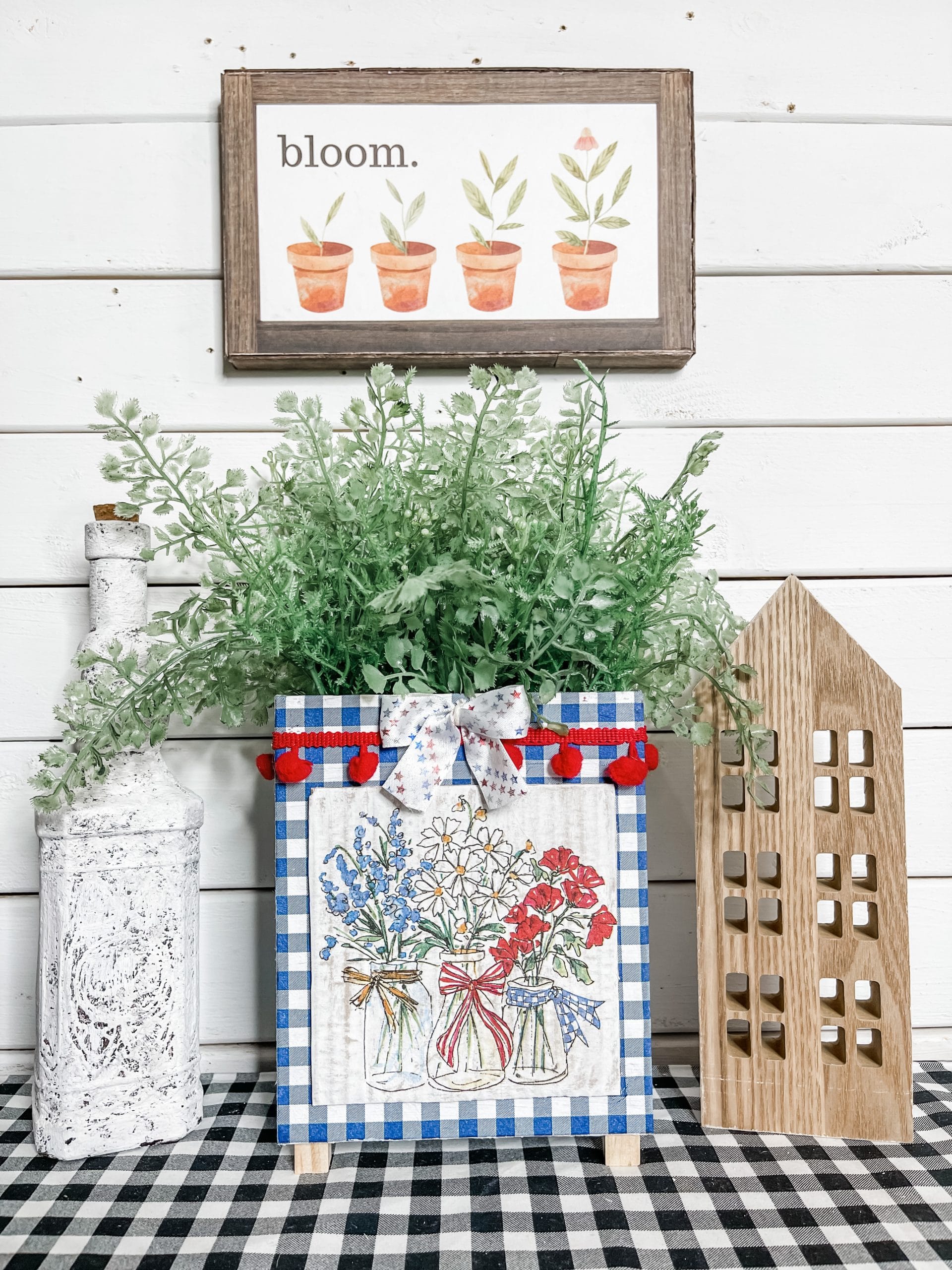 Dollar Tree DIY 4th of July Planter