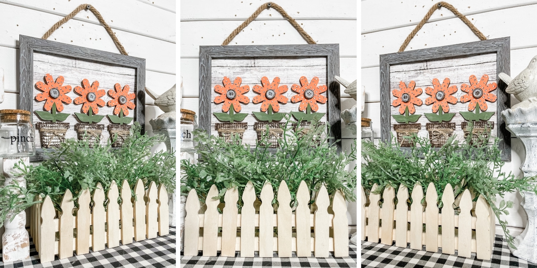 Dollar Tree DIY Orange Flower Decor