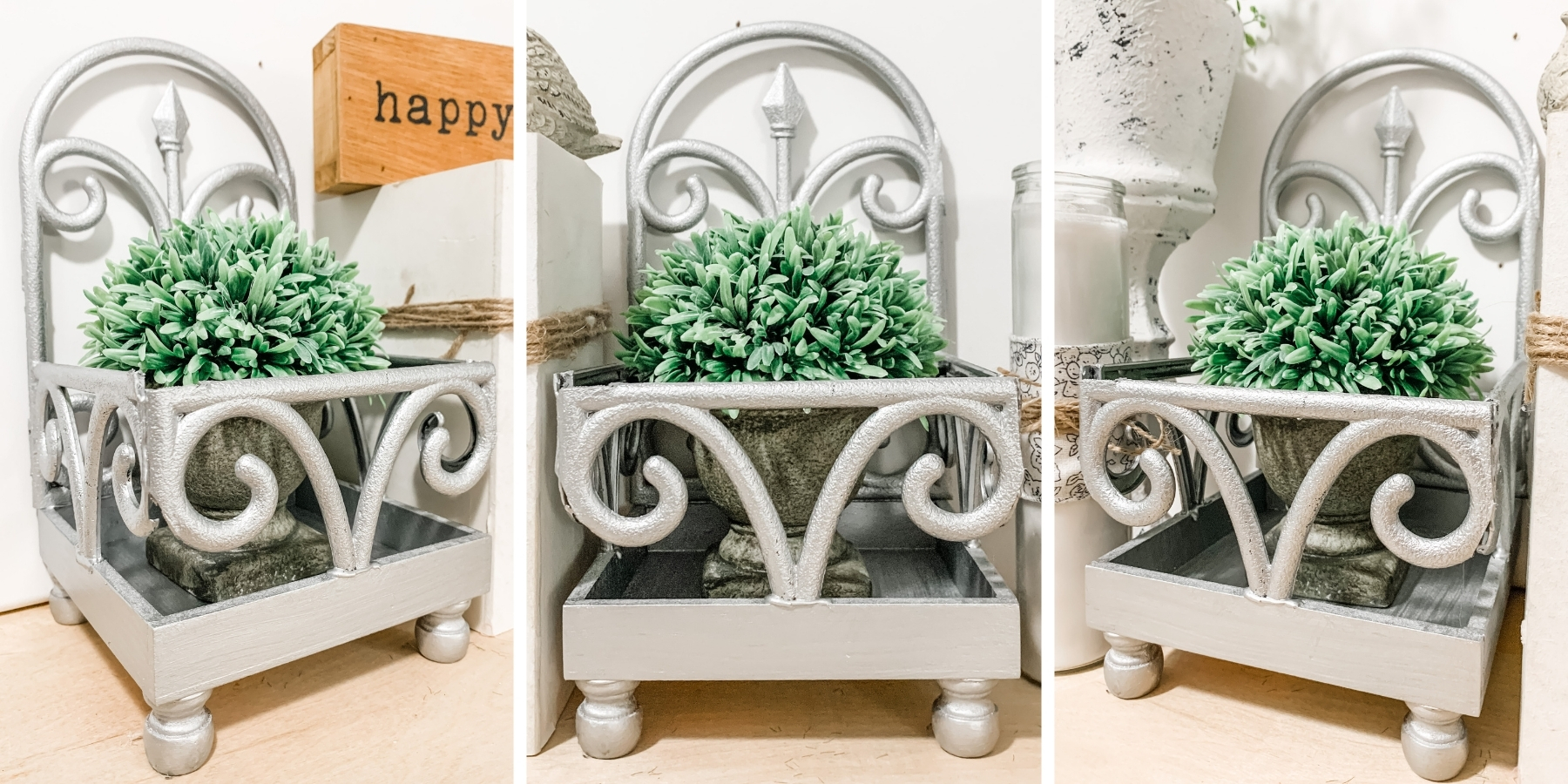 Dollar Tree Fence DIY Plant Stand