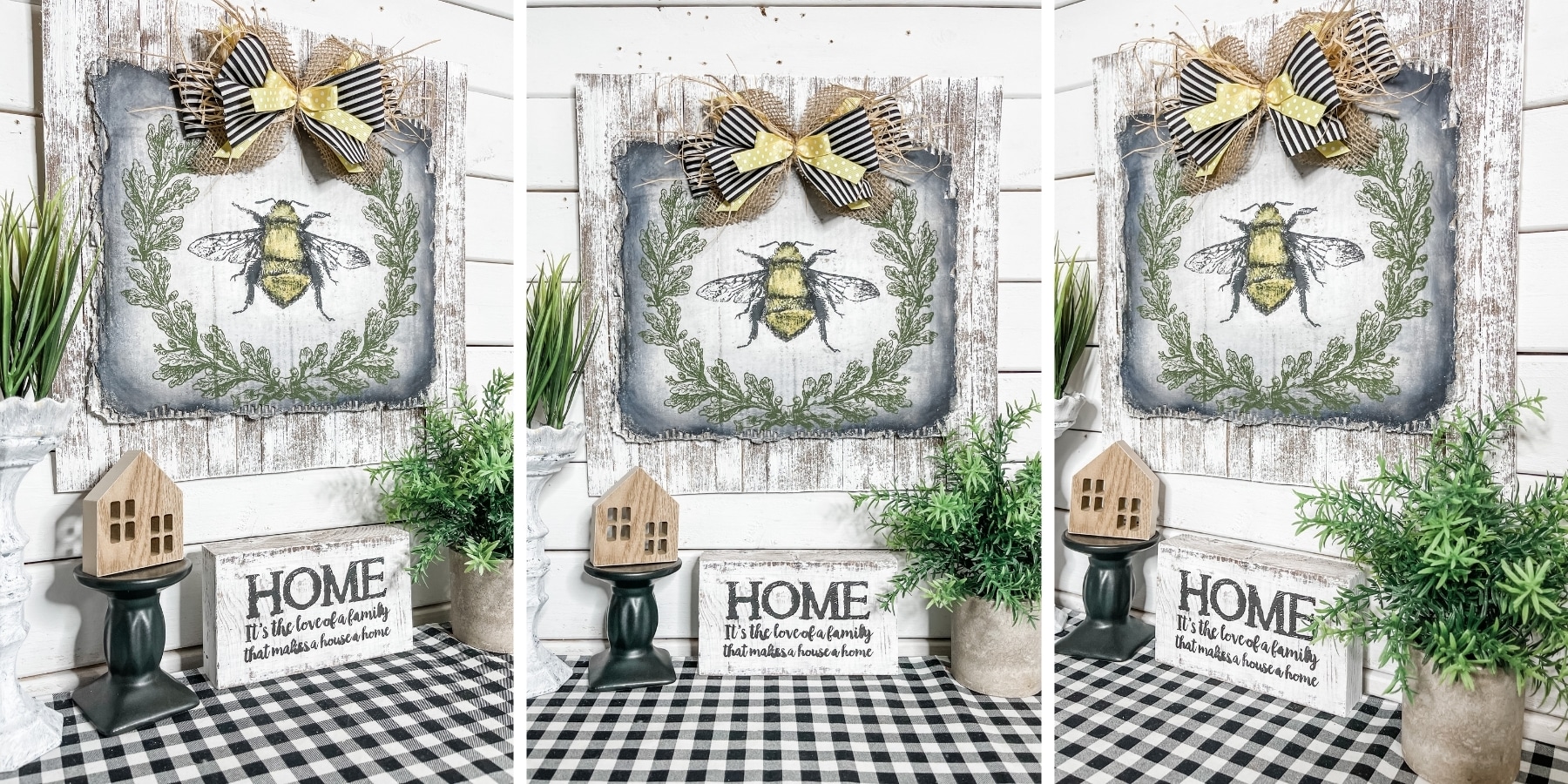 Easy DIY Bumble Bee Farmhouse Home Decor - Easy DIY Decor Idea