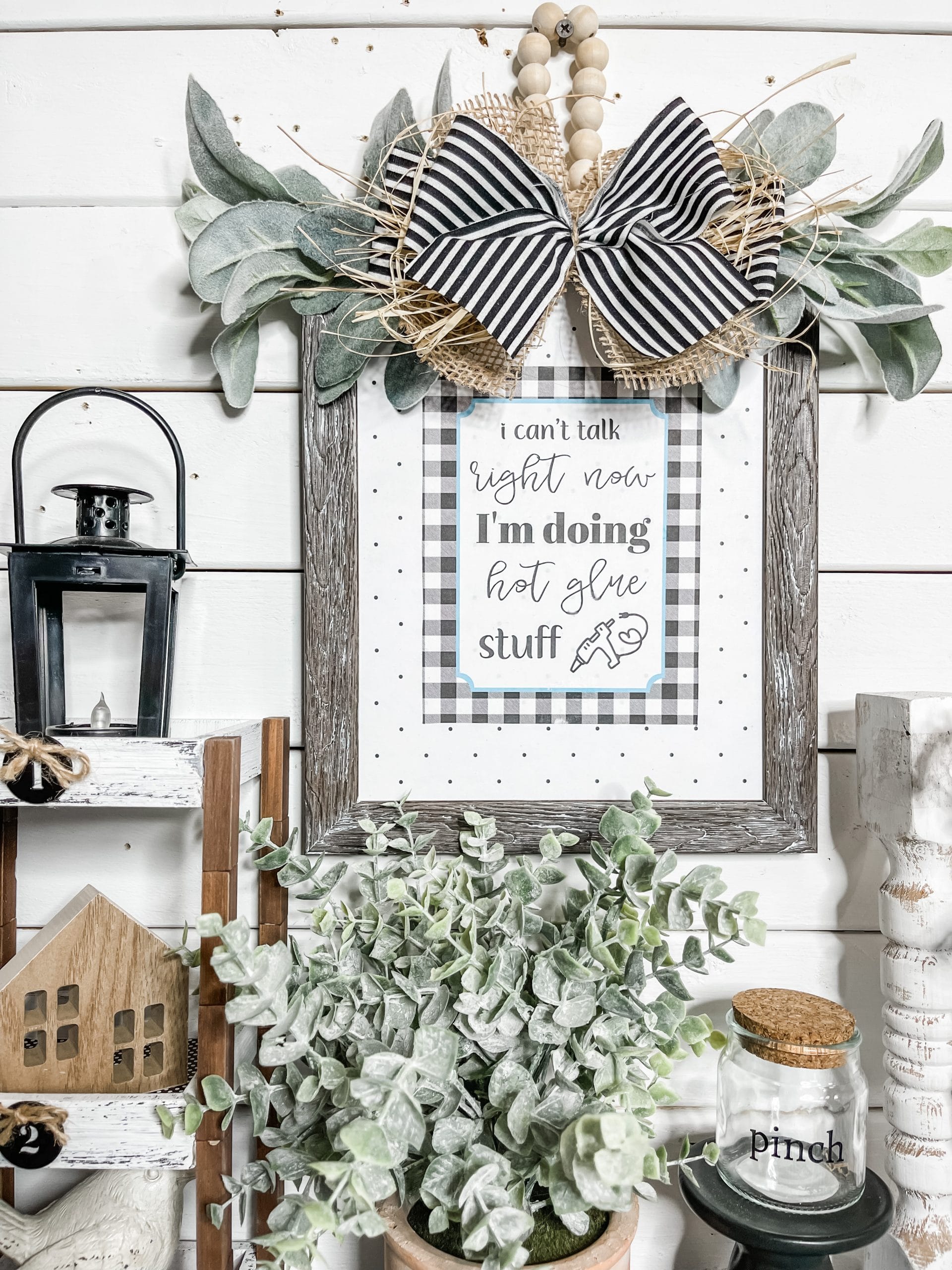 DIY Farmhouse Decor with Free Printable