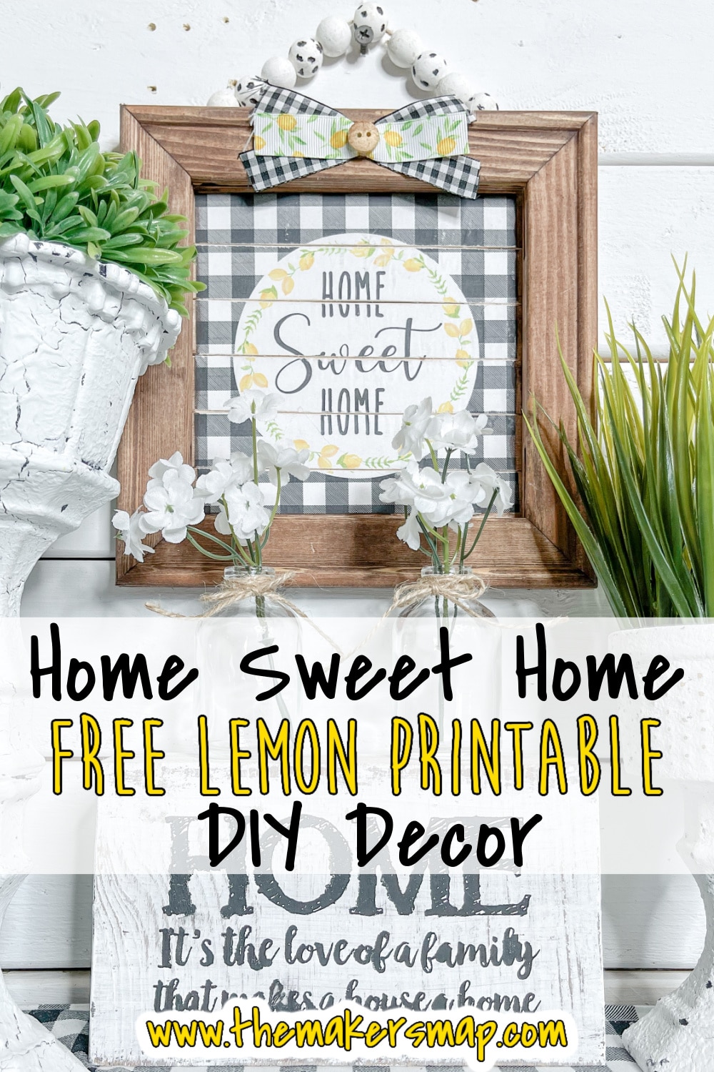 Home Sweet Home Lemon Printable DIY Decor