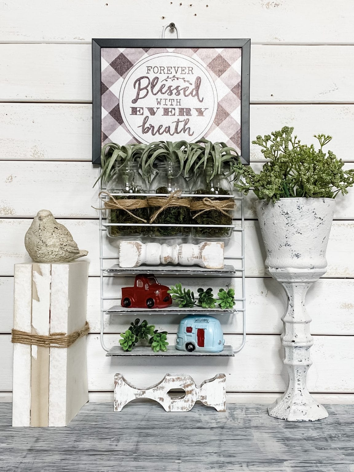 Dollar Tree Shower Organizer DIY Shelves Easy DIY Tutorial