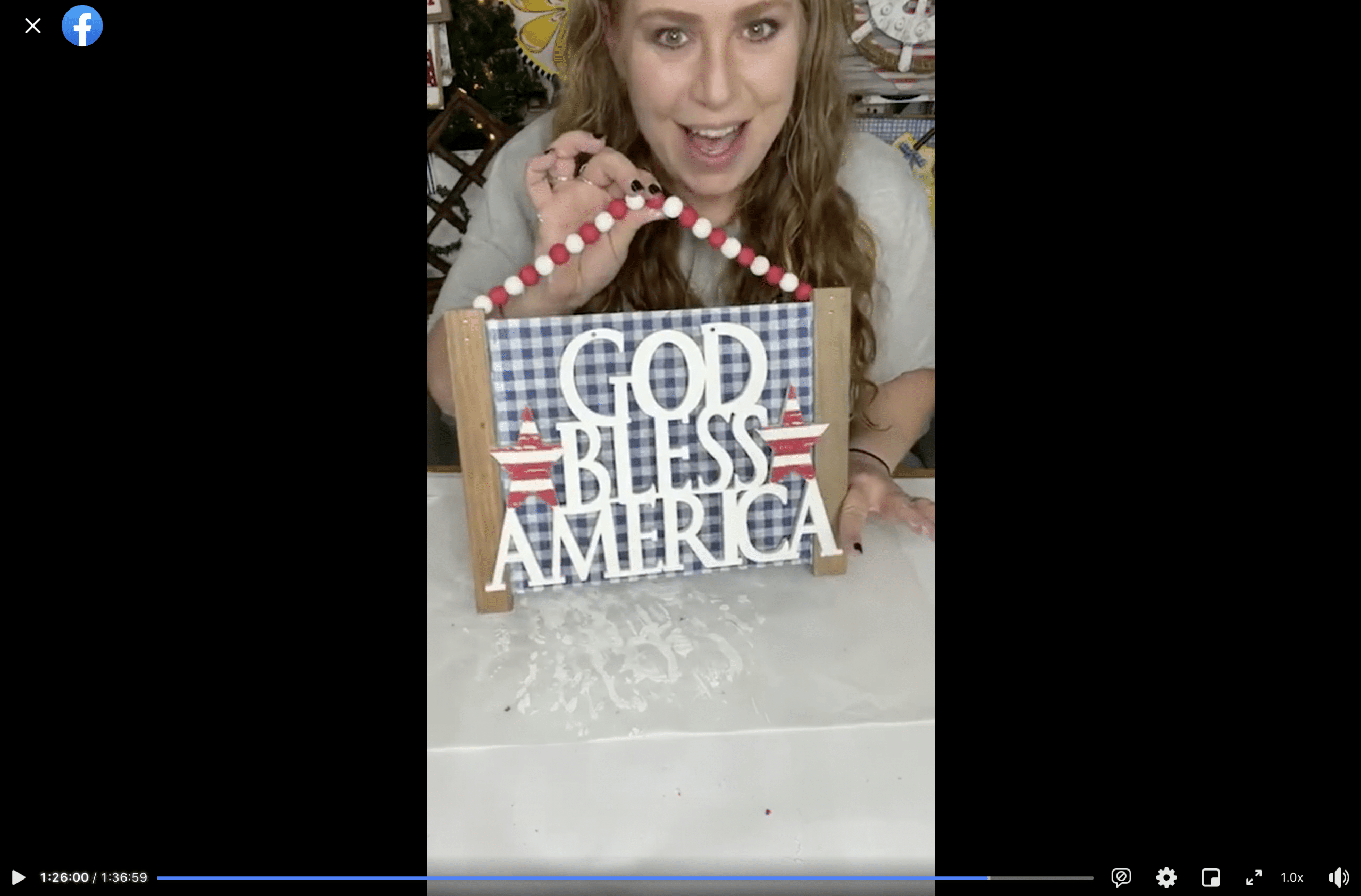DIY God Bless America Sign