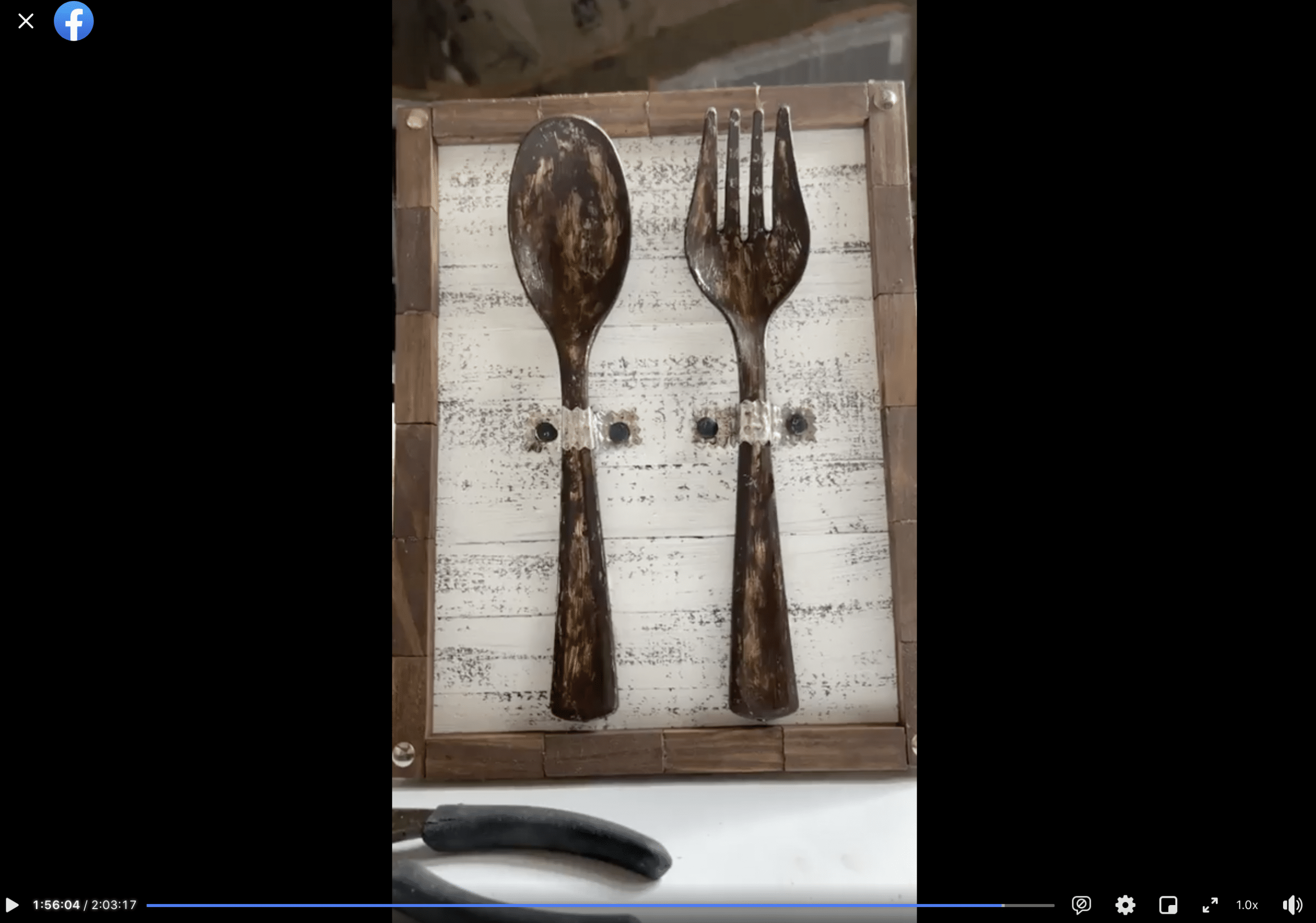 DIY Faux Rust Fork and Spoon Wall Decor