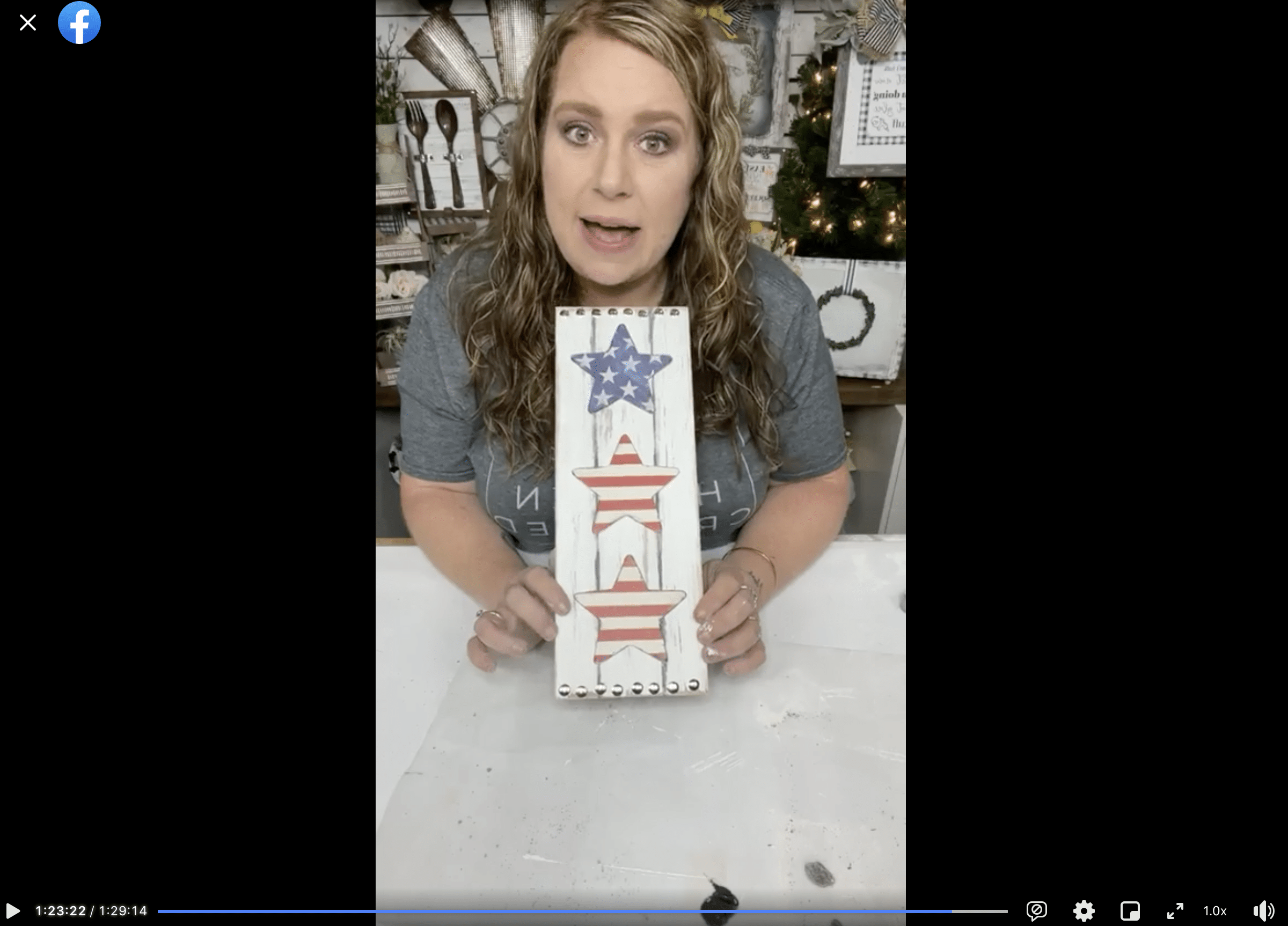 Faux Shiplap DIY Patriotic Decor