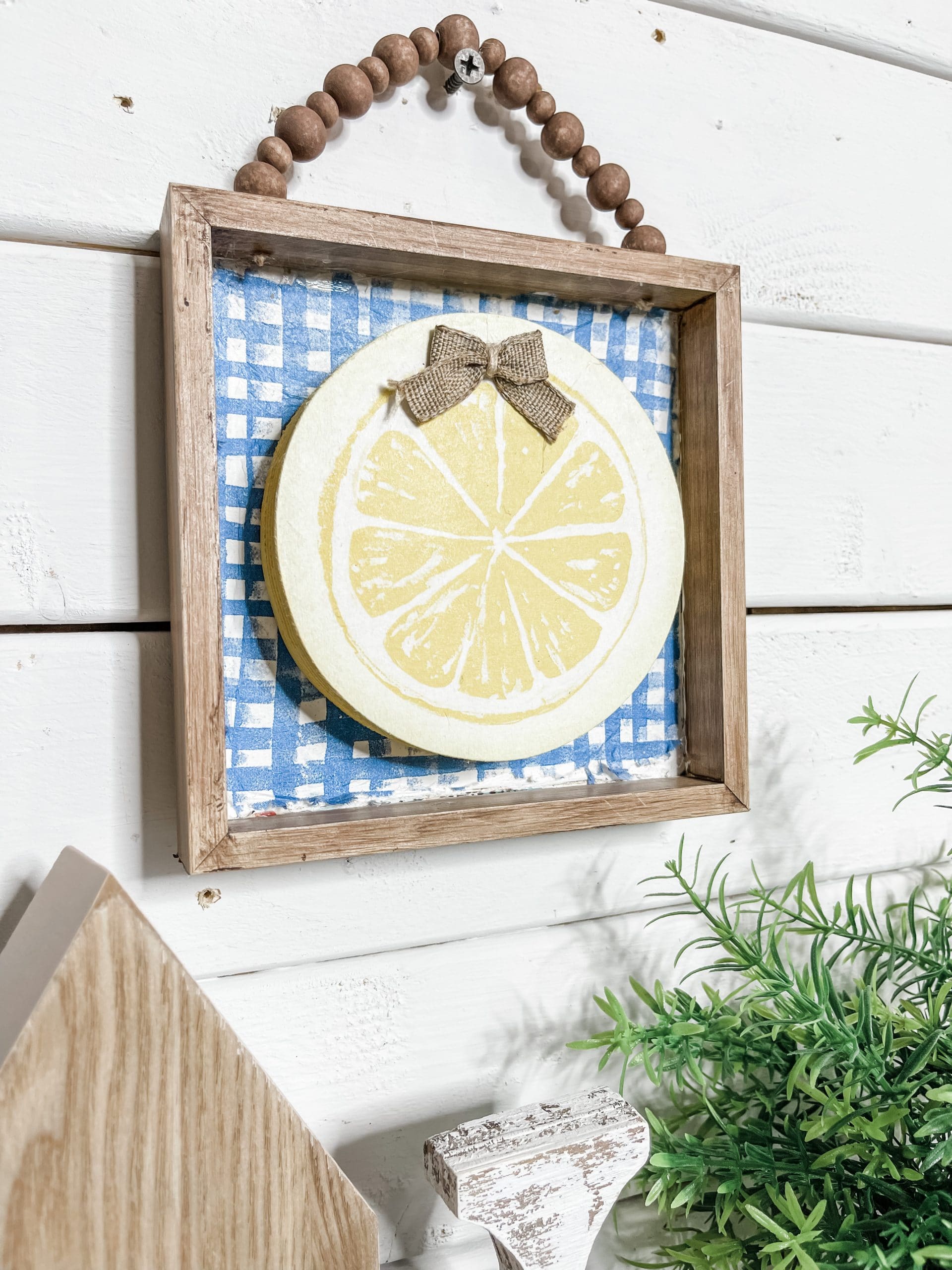 Mini DIY Lemon Napkin Sign