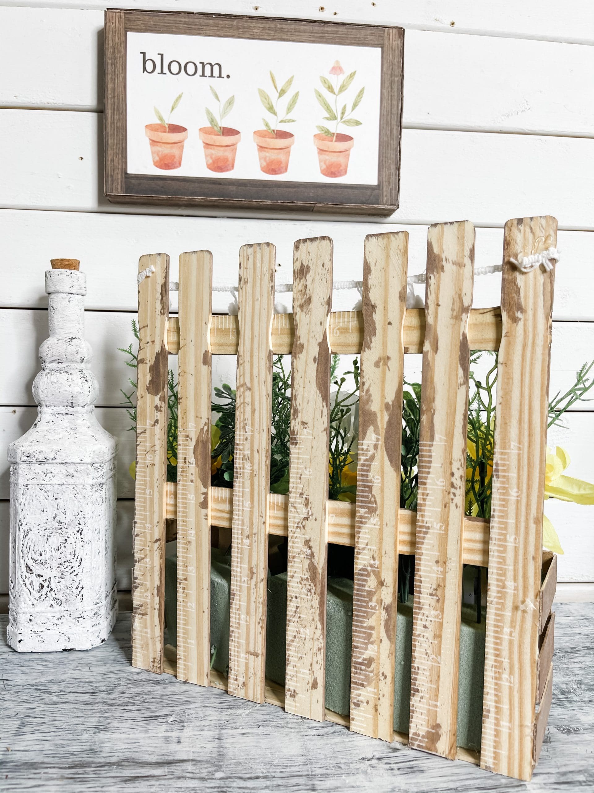 Easy Paint Stick DIY Planter Box