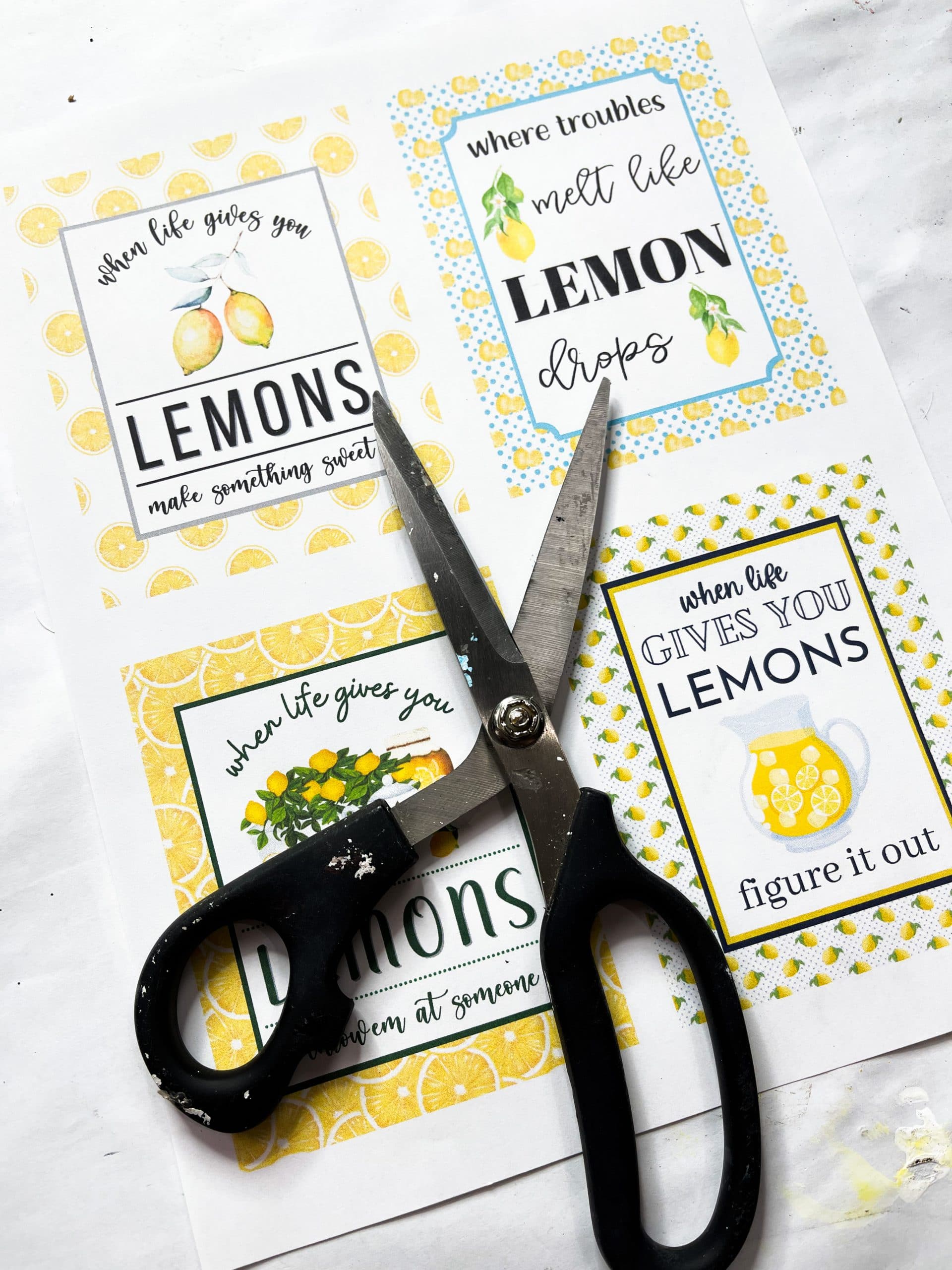 3 Lemon Printable DIY Decor Ideas for a Tiered Tray