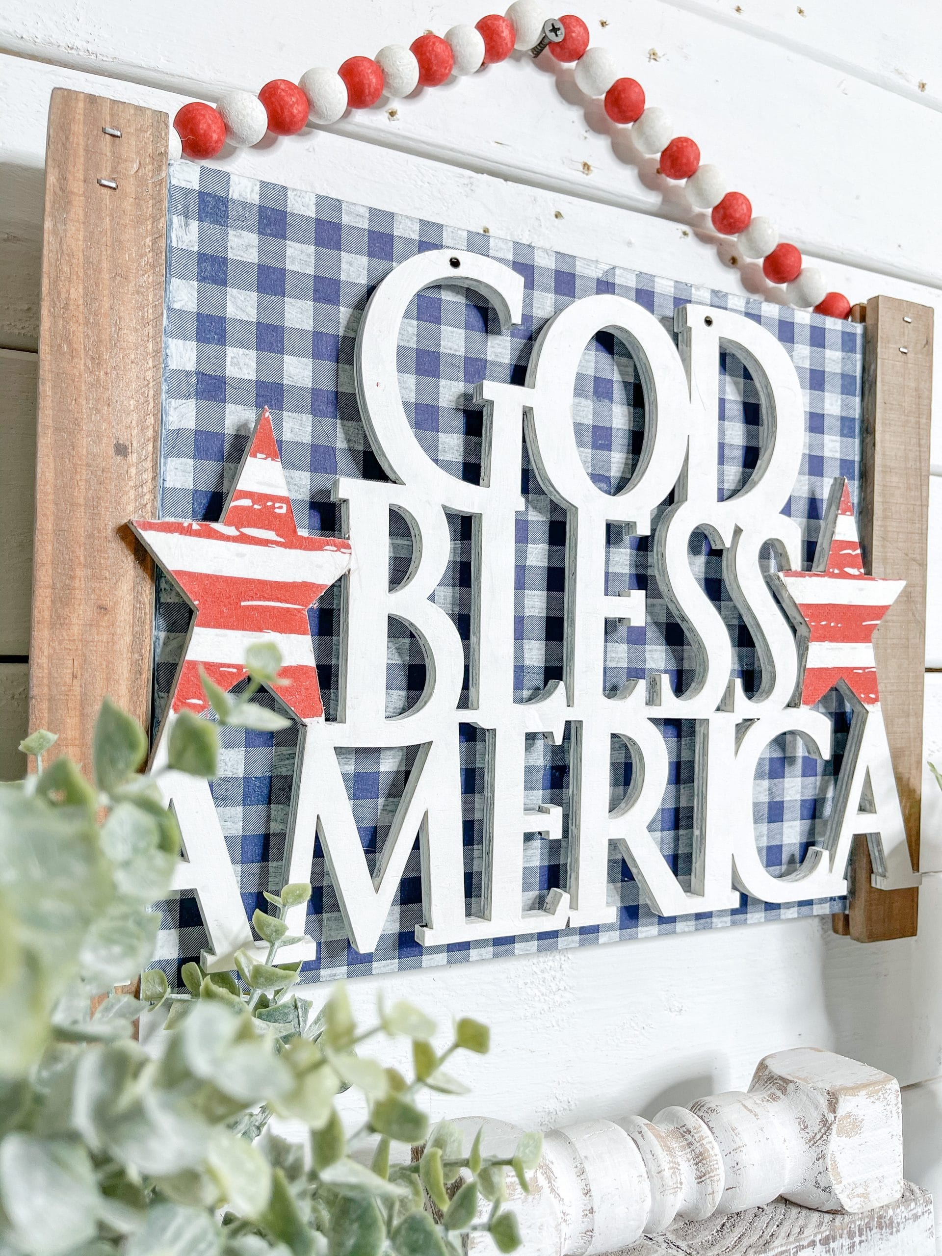 DIY God Bless America Sign