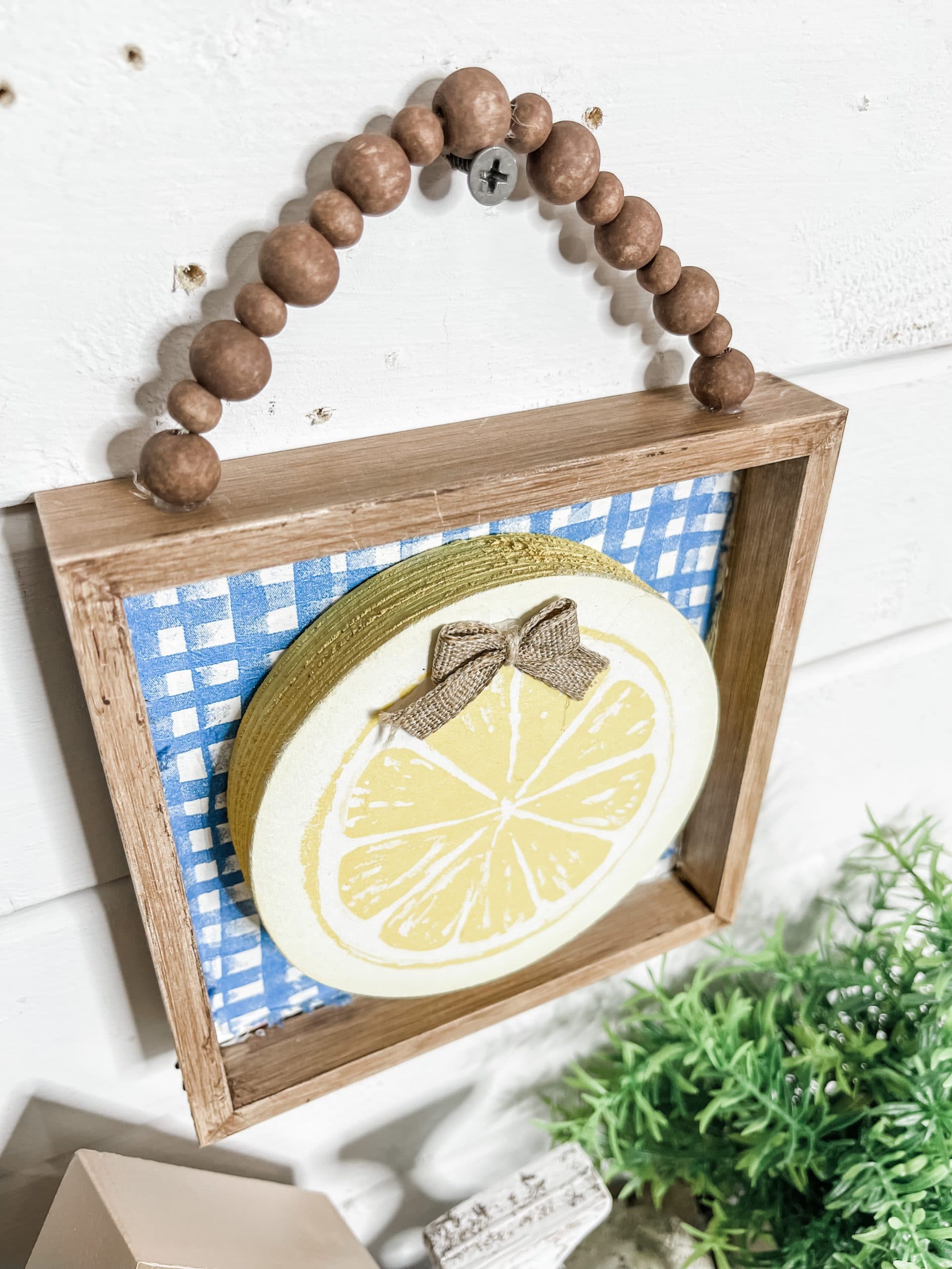 Mini DIY Lemon Napkin Sign