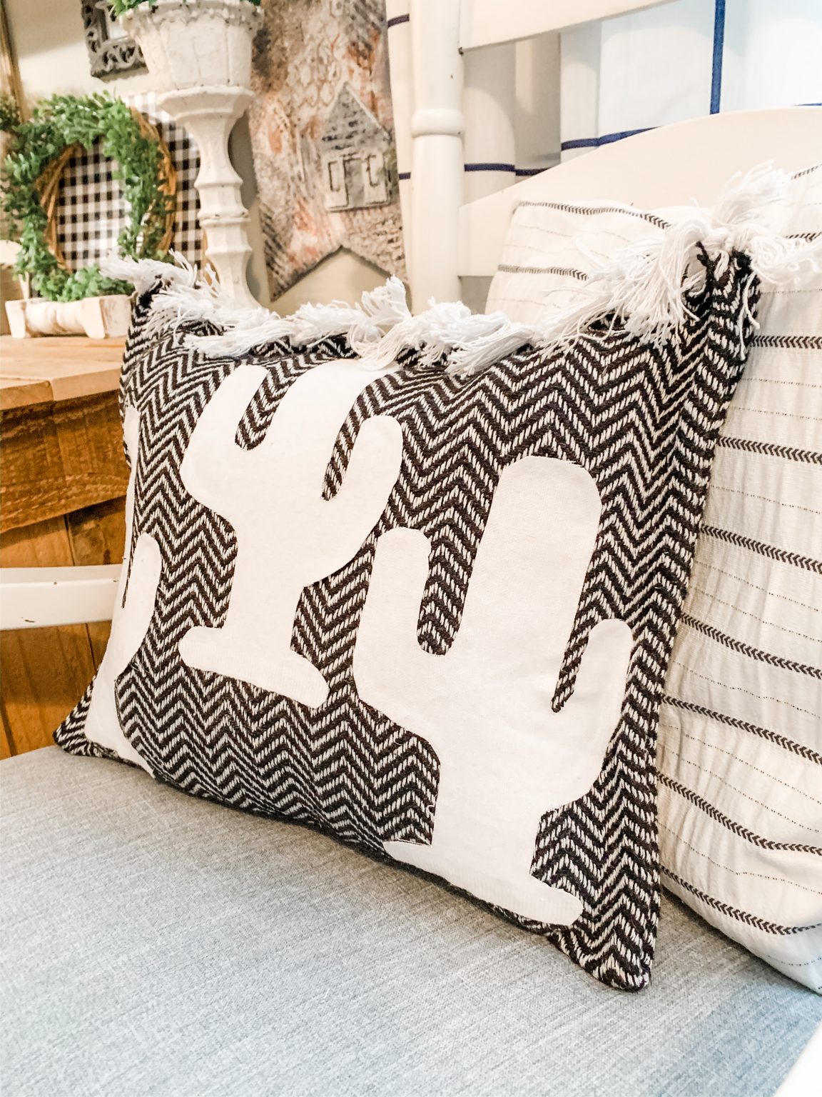 Repurposed Dollar Tree Rug DIY Pillow Easy DIY Decor Tutorial