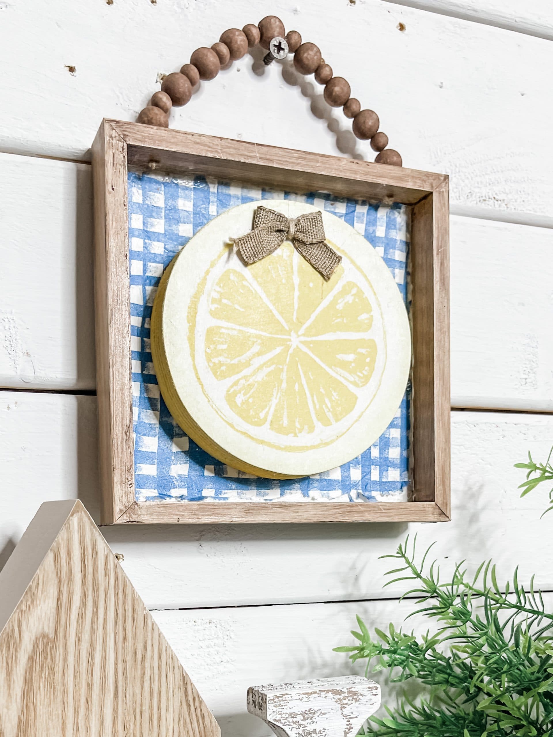 Mini DIY Lemon Napkin Sign