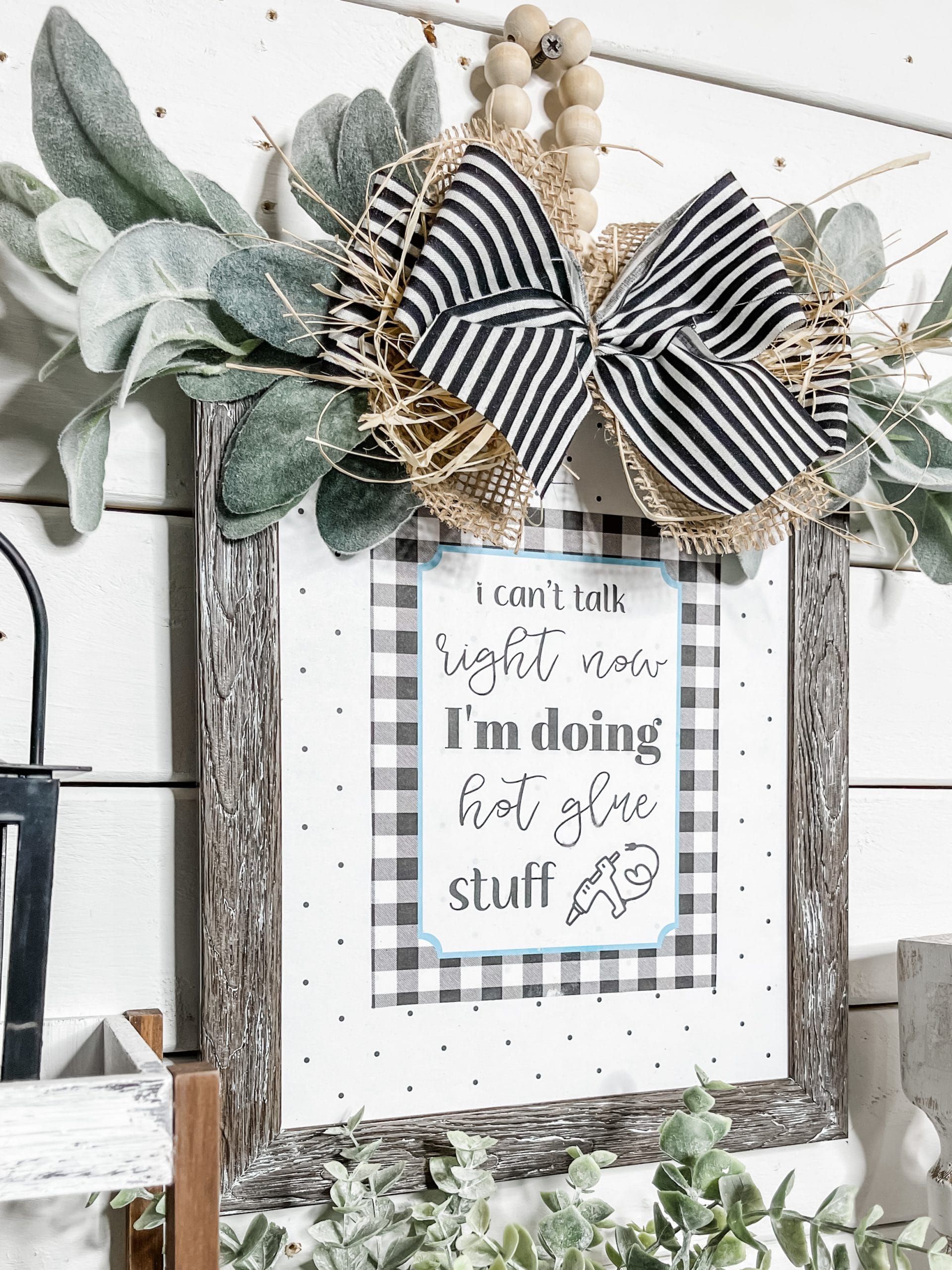 DIY Farmhouse Decor with Free Printable