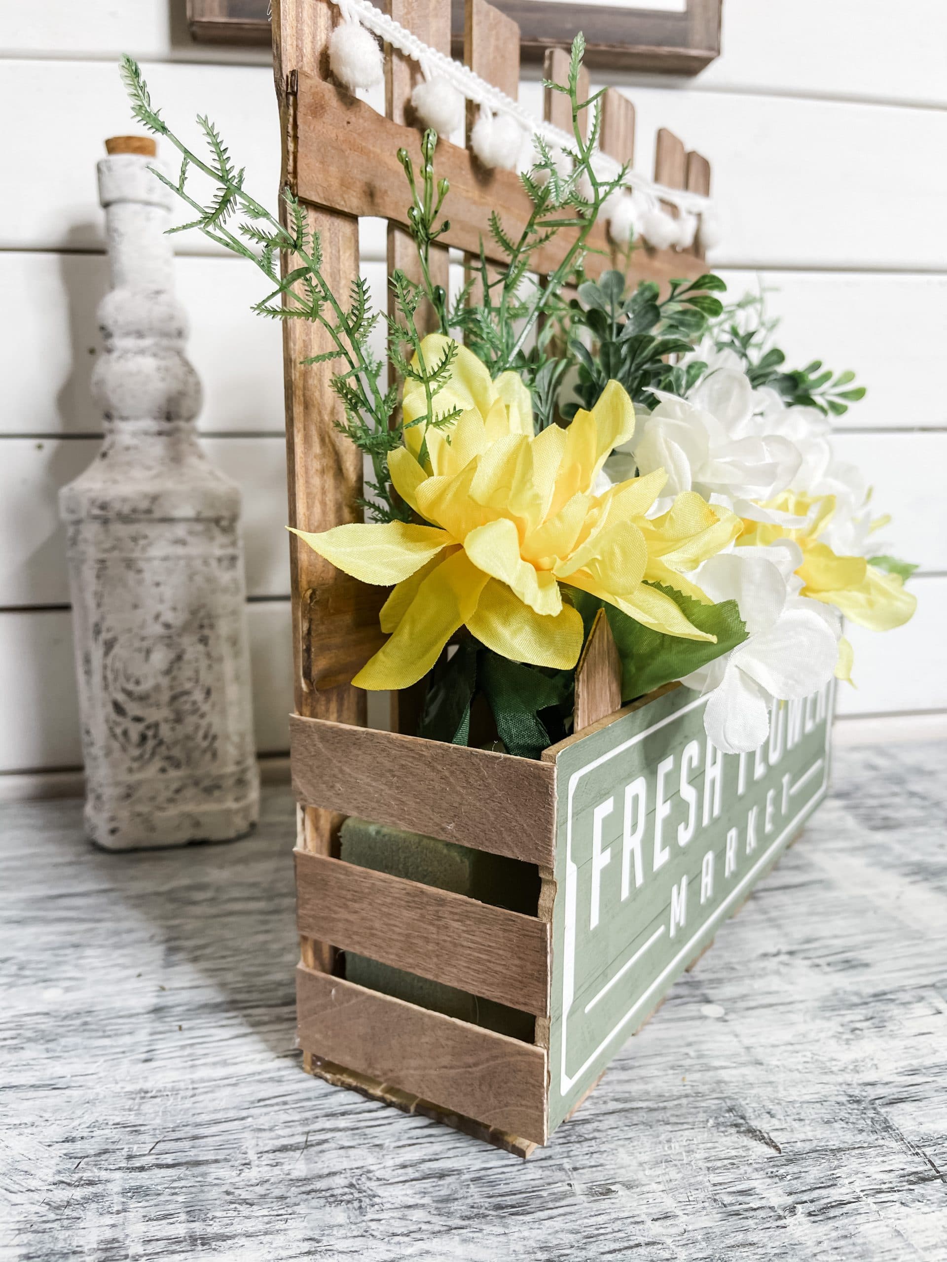 Easy Paint Stick DIY Planter Box