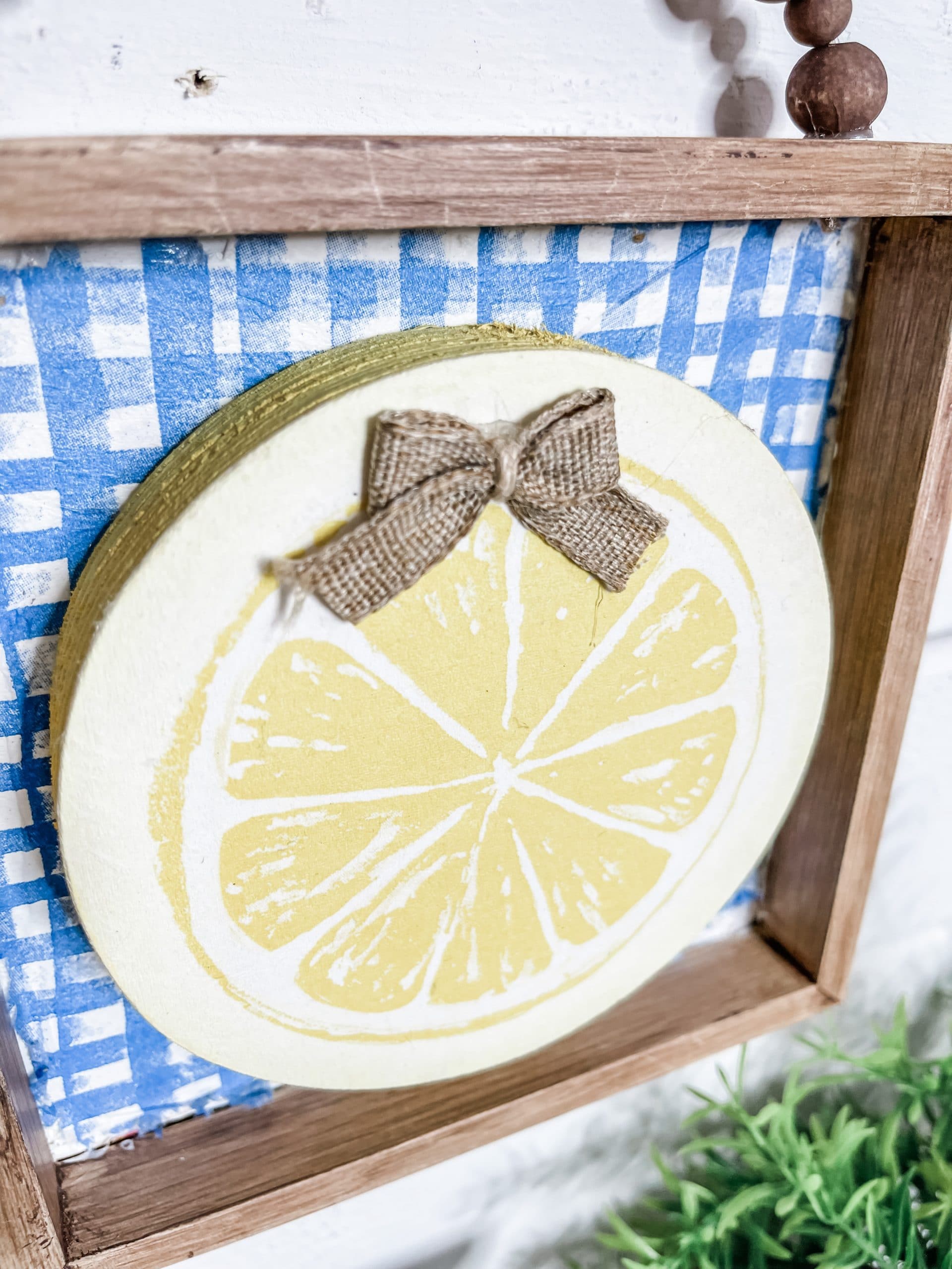 Mini DIY Lemon Napkin Sign