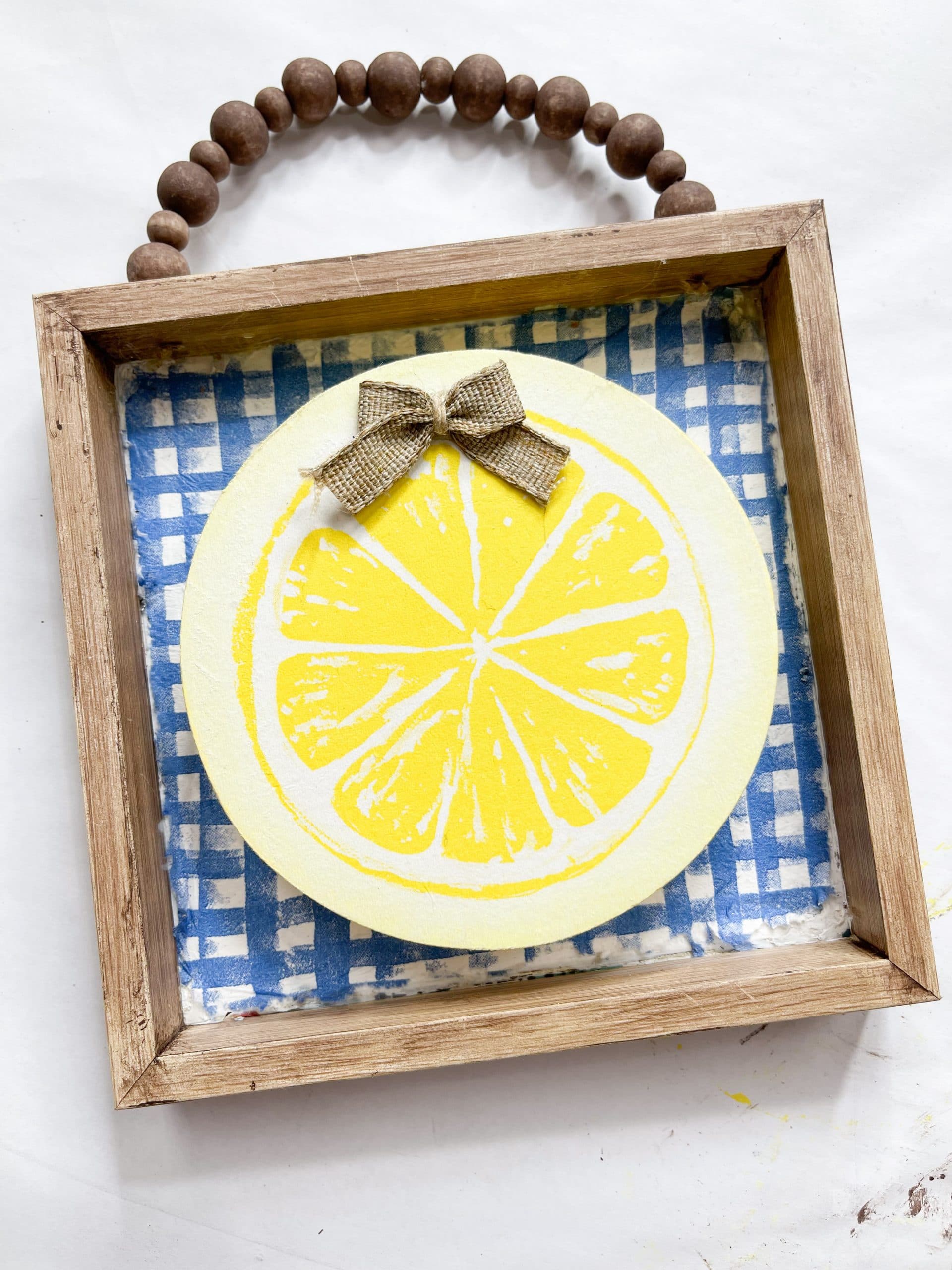 Mini DIY Lemon Napkin Sign