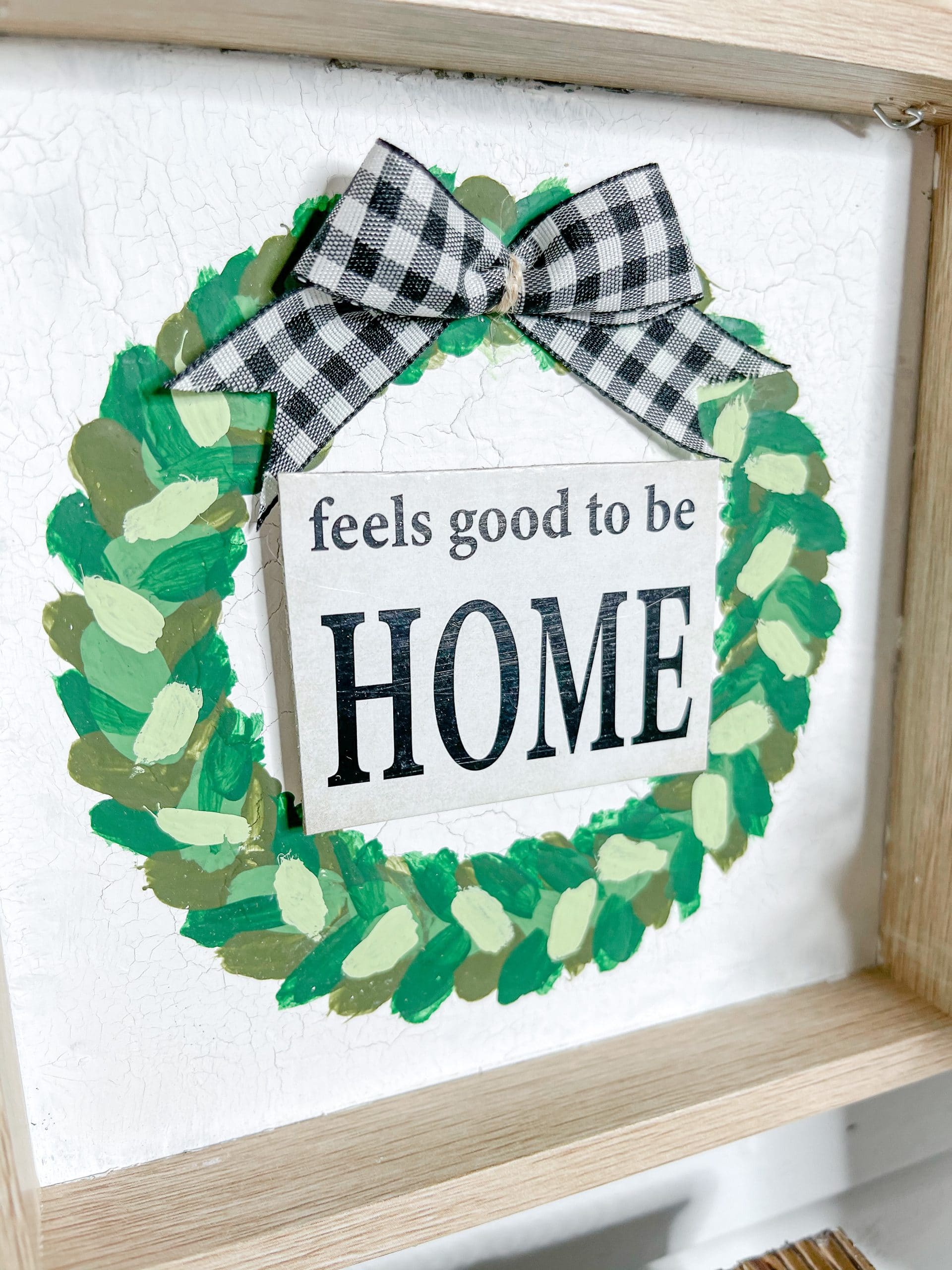 Easy DIY Painted Wreath Sign