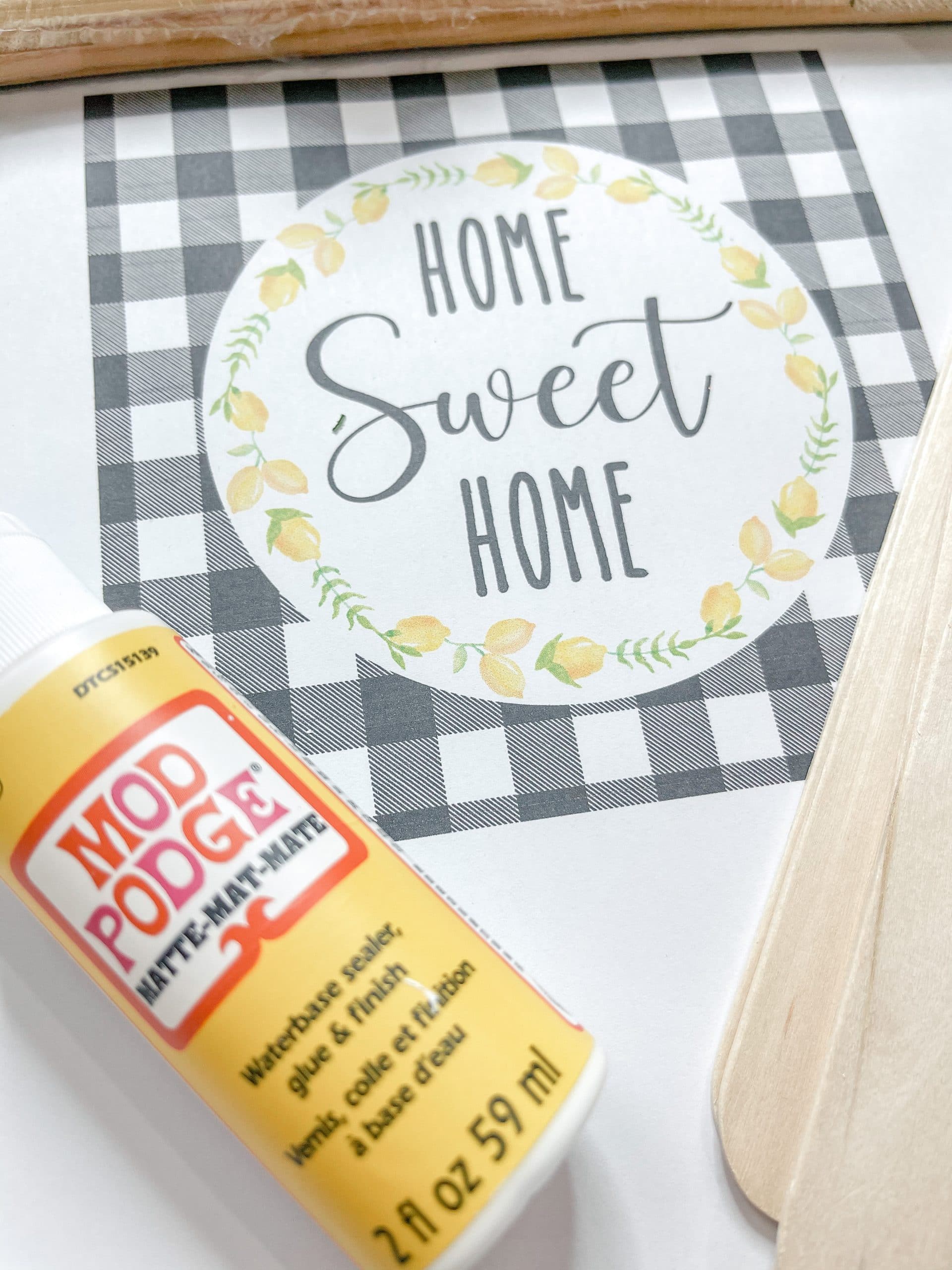 Home Sweet Home Lemon Printable DIY Decor