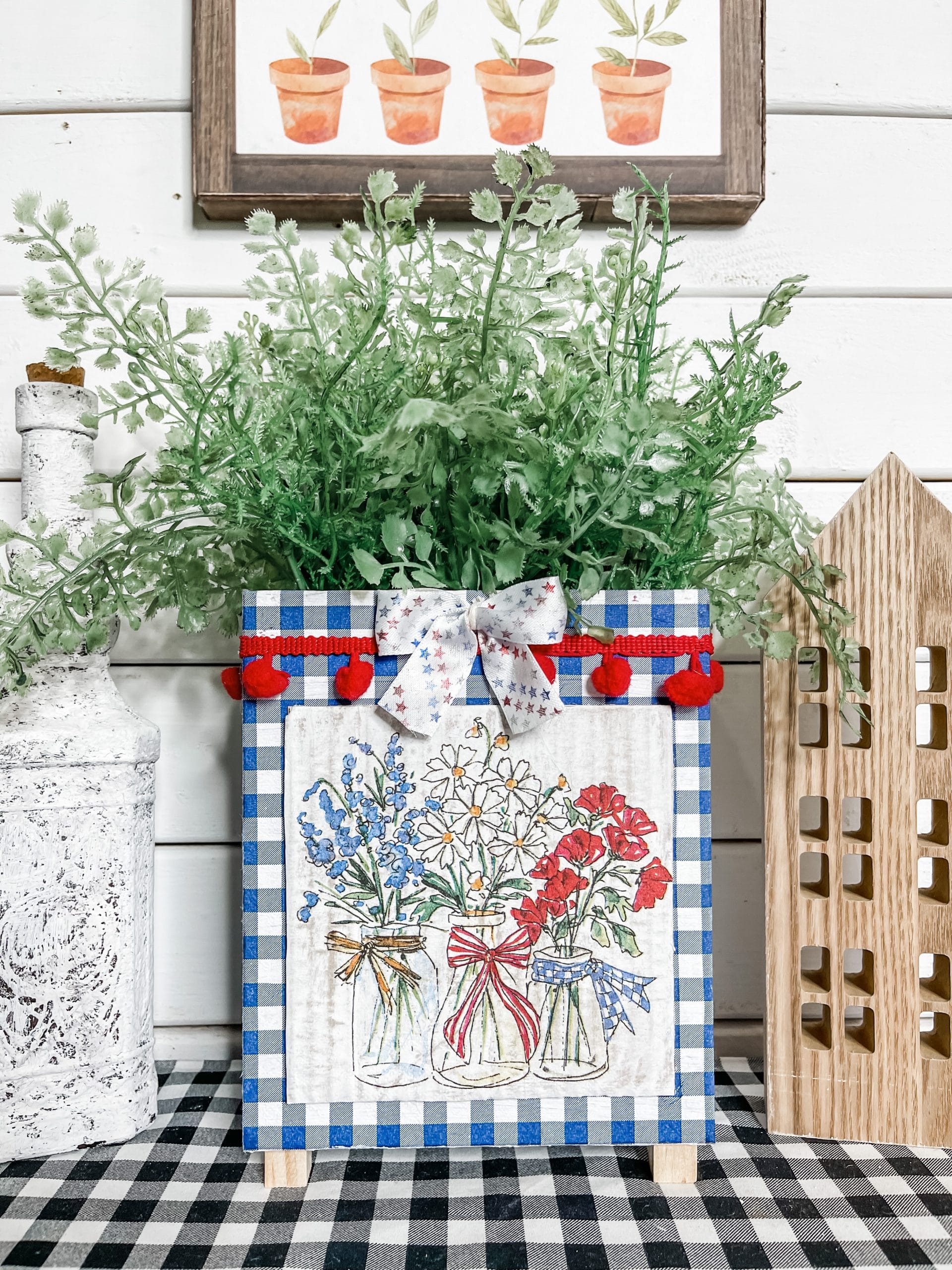 Dollar Tree DIY 4th of July Planter