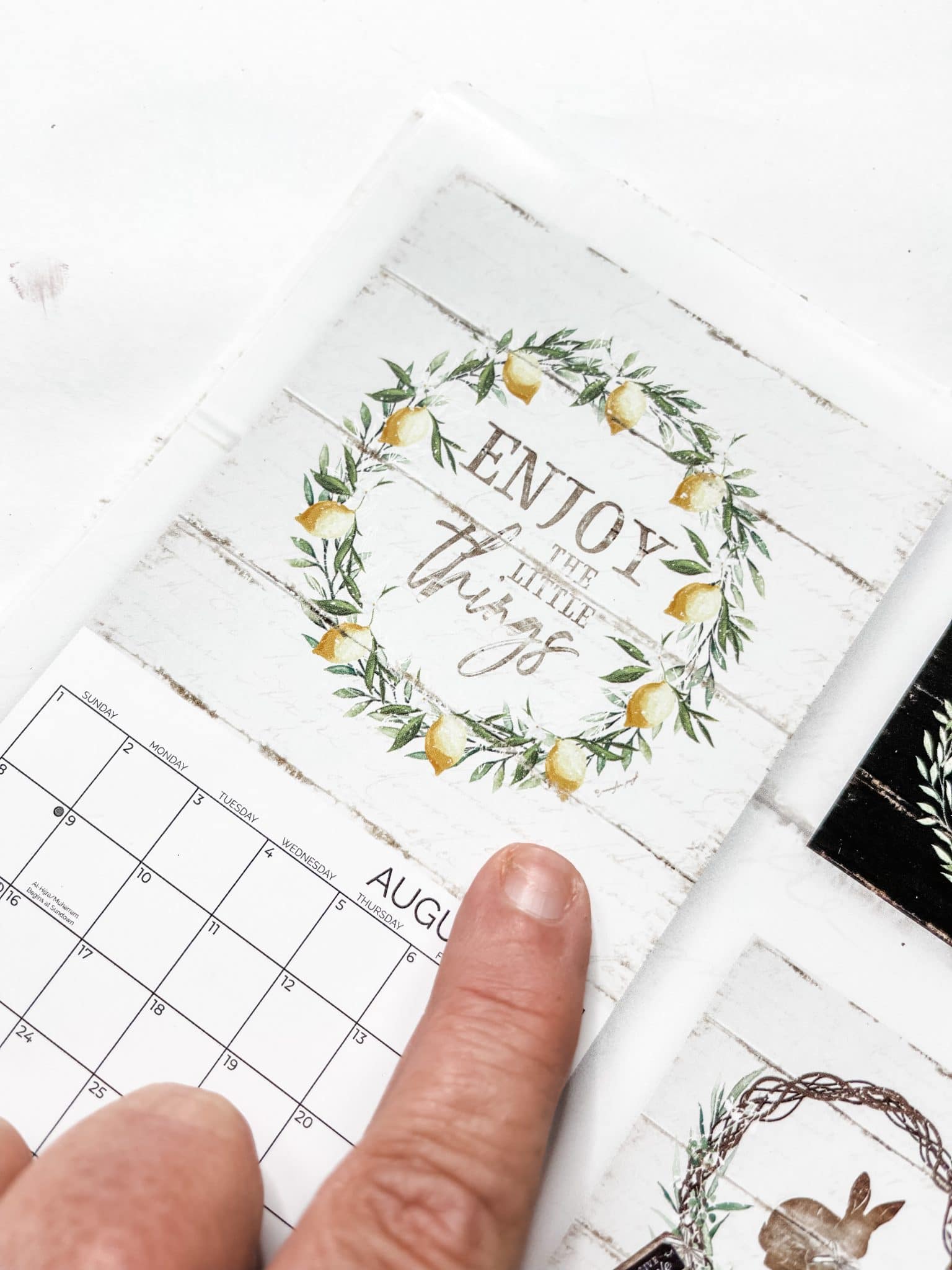 Dollar Tree Calendar DIY Shelf Sitter - Easy DIY Decor Tutorial