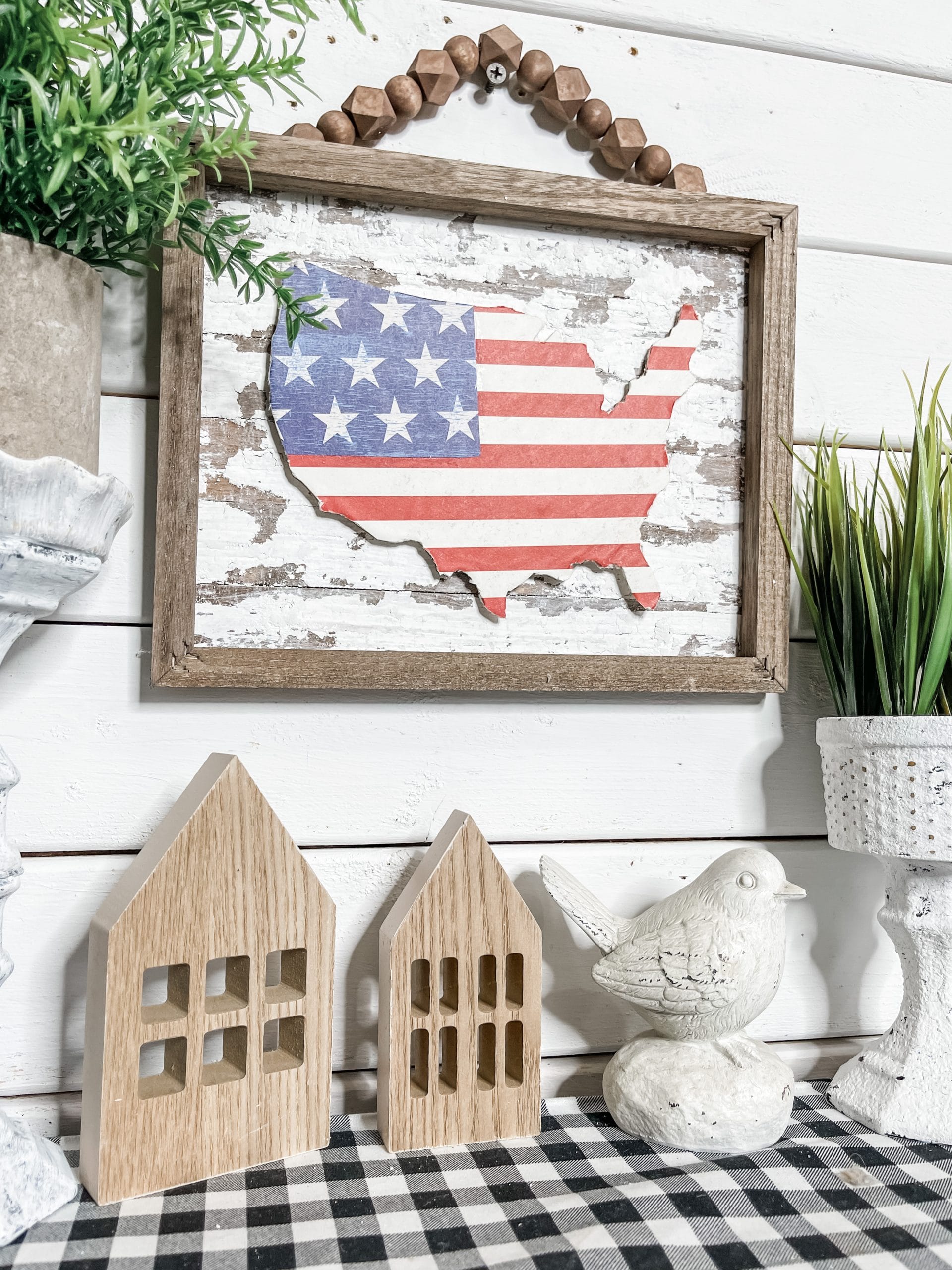 Chippy USA Reverse Canvas DIY Home Decor