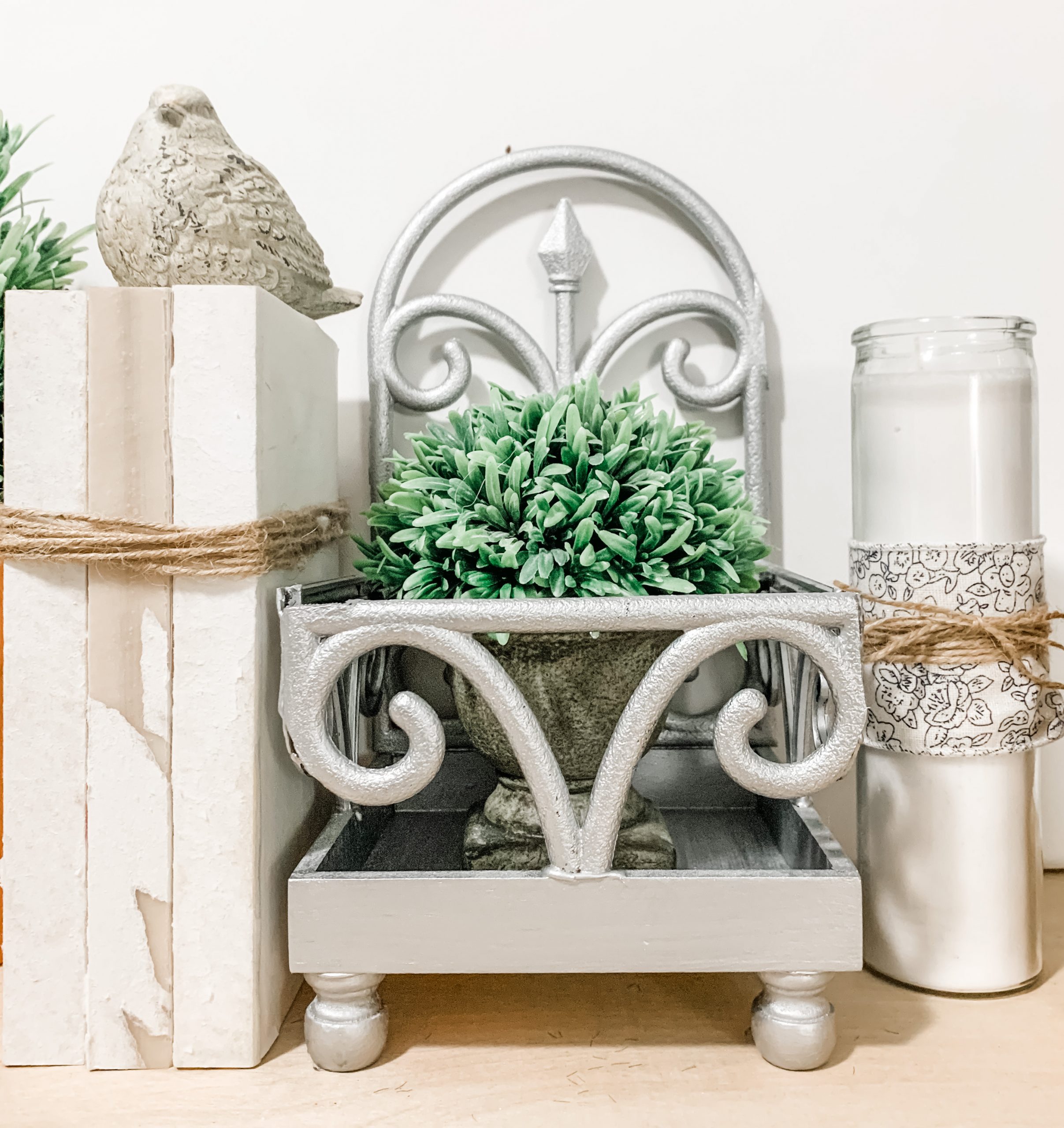 Dollar Tree Fence DIY Plant Stand