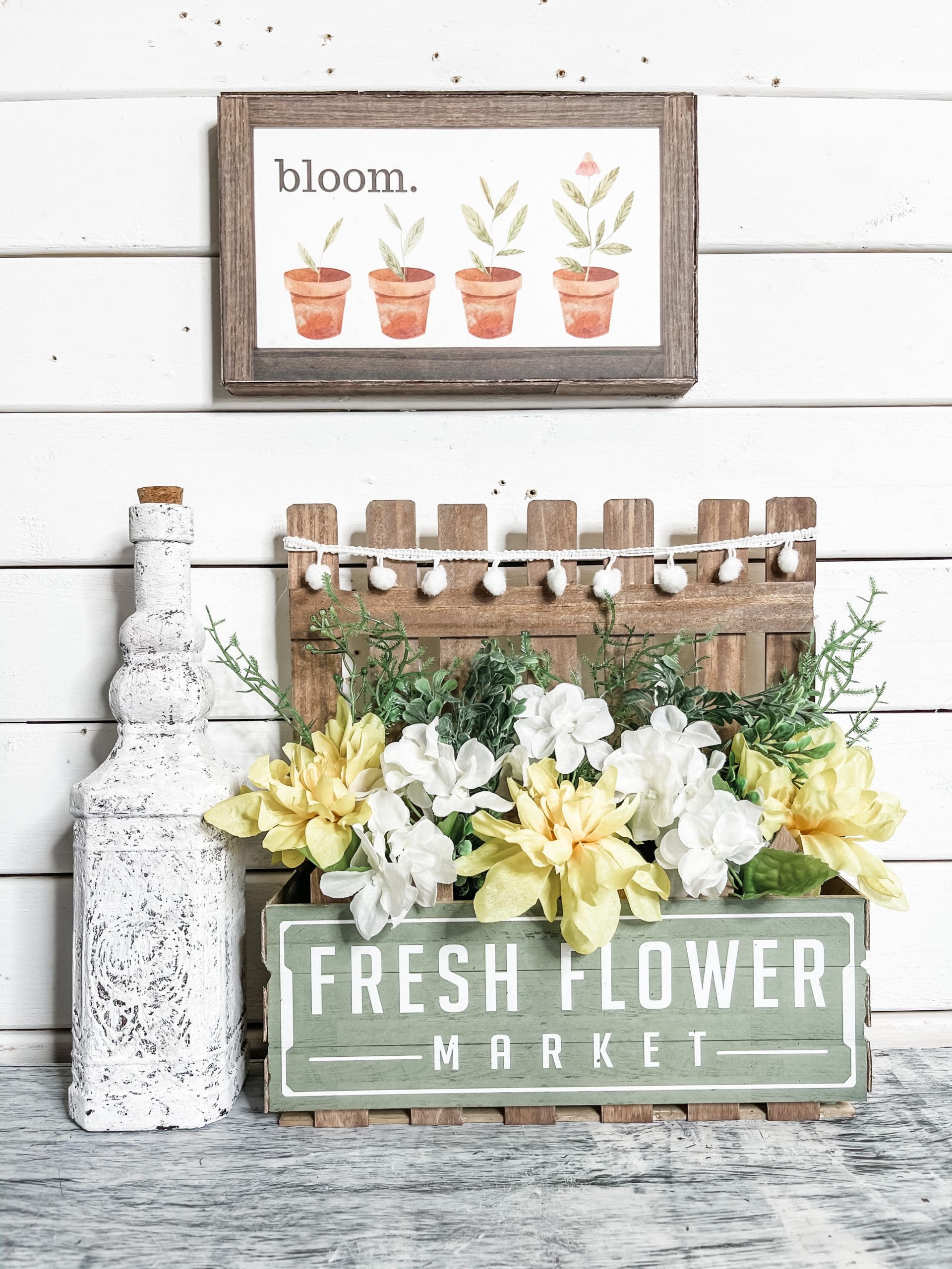 Easy Paint Stick DIY Planter Box