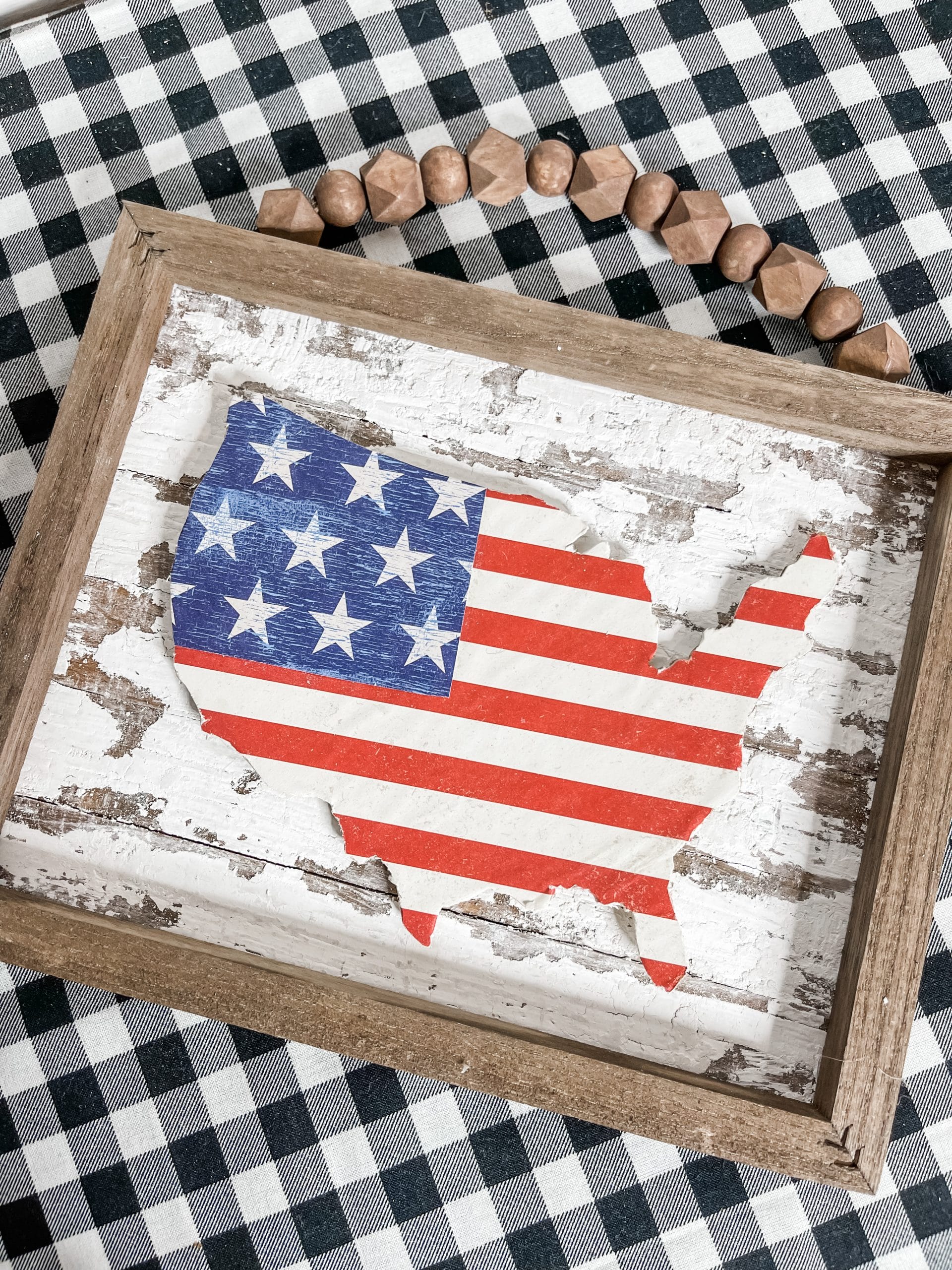 Chippy USA Reverse Canvas DIY Home Decor