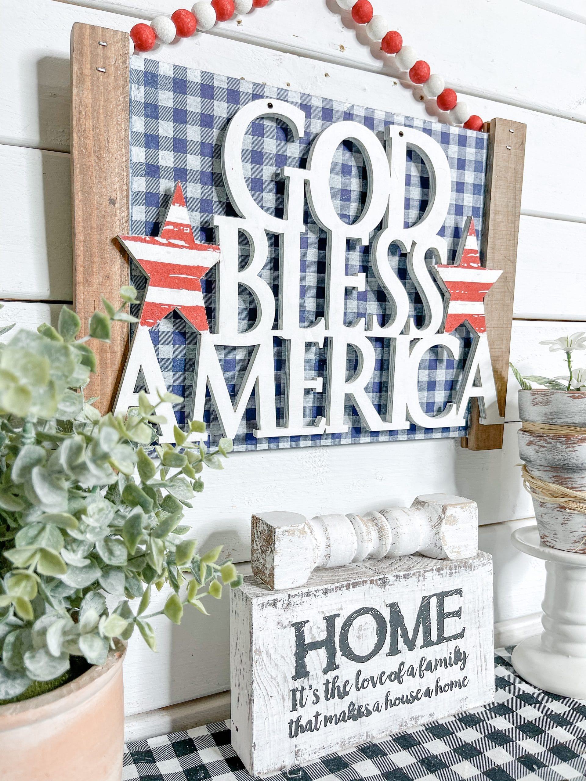 DIY God Bless America Sign