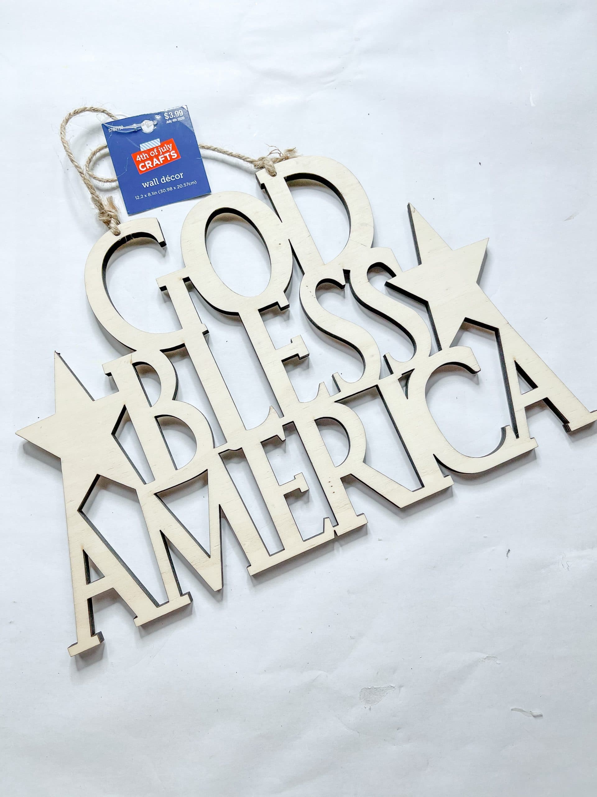 DIY God Bless America Sign