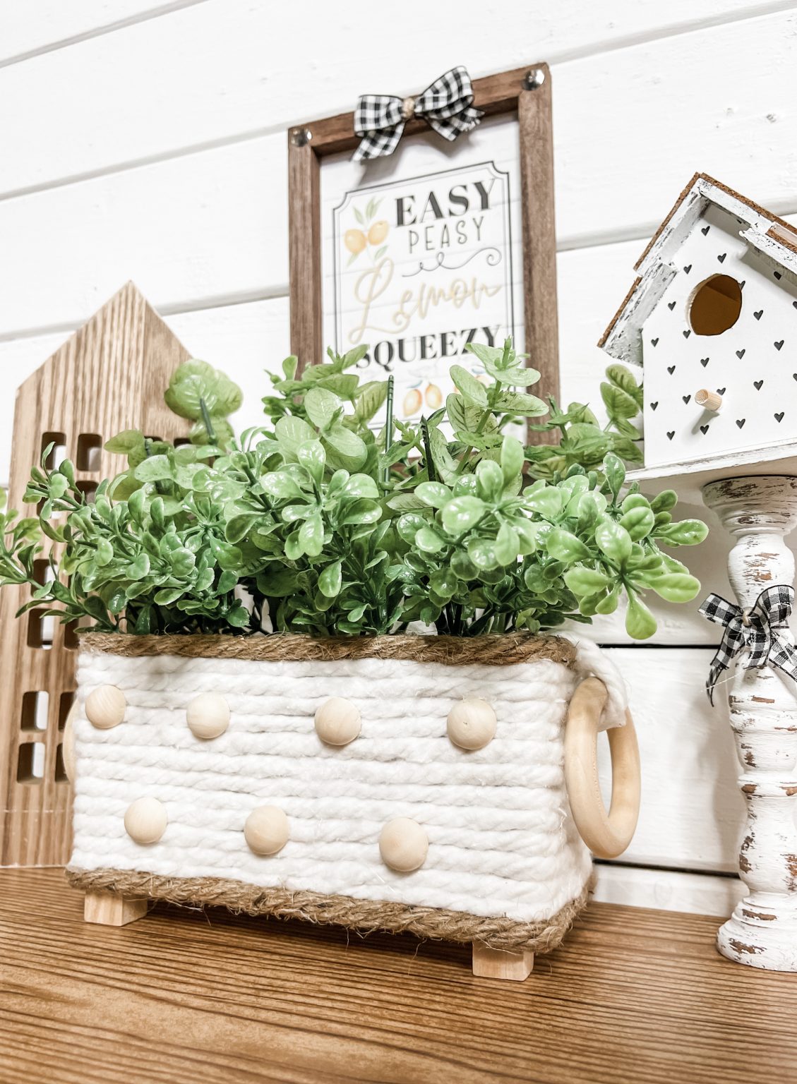 DIY Mop String Planter Easy Dollar Tree DIY Decor Tutorial