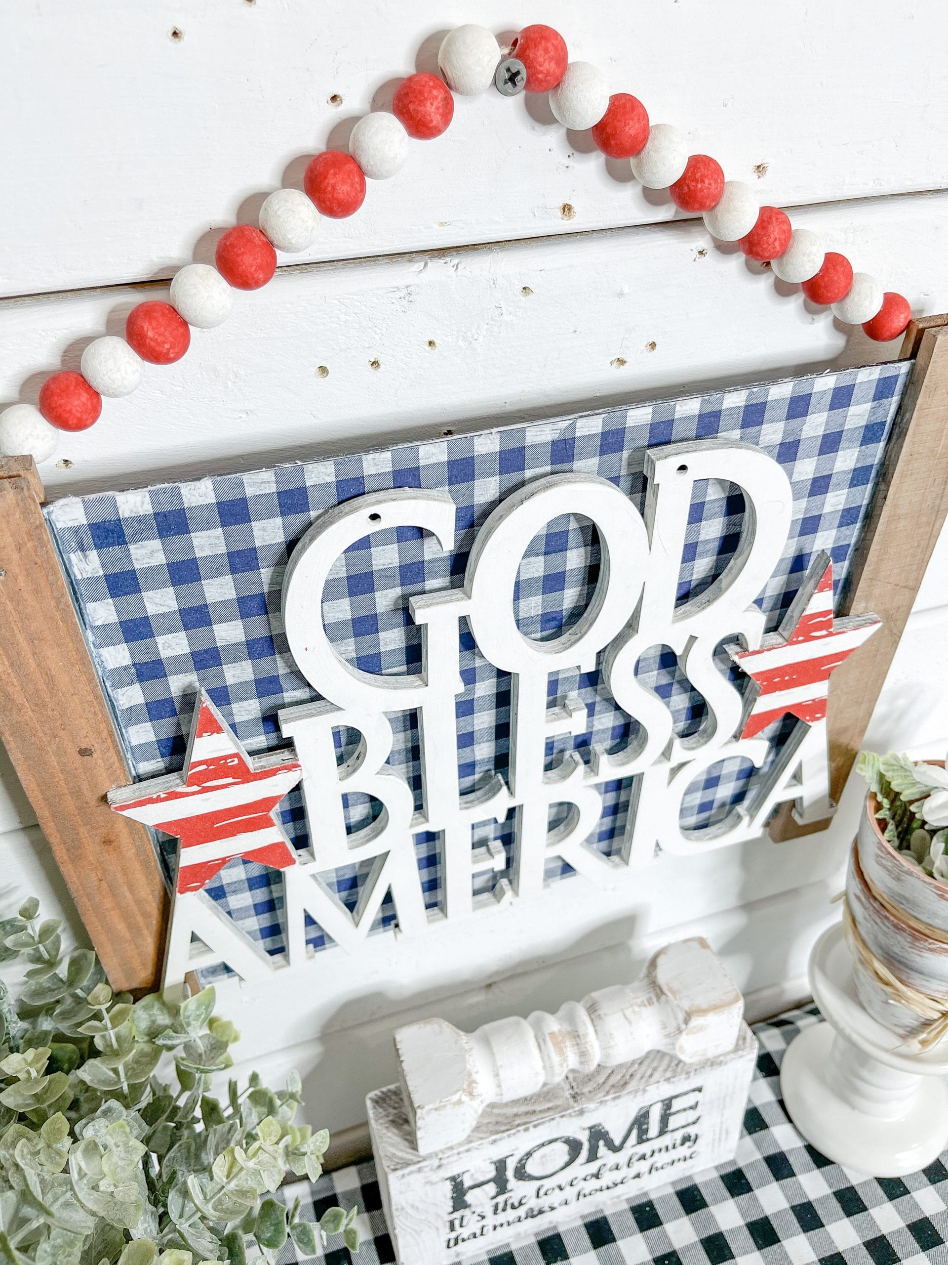 DIY God Bless America Sign