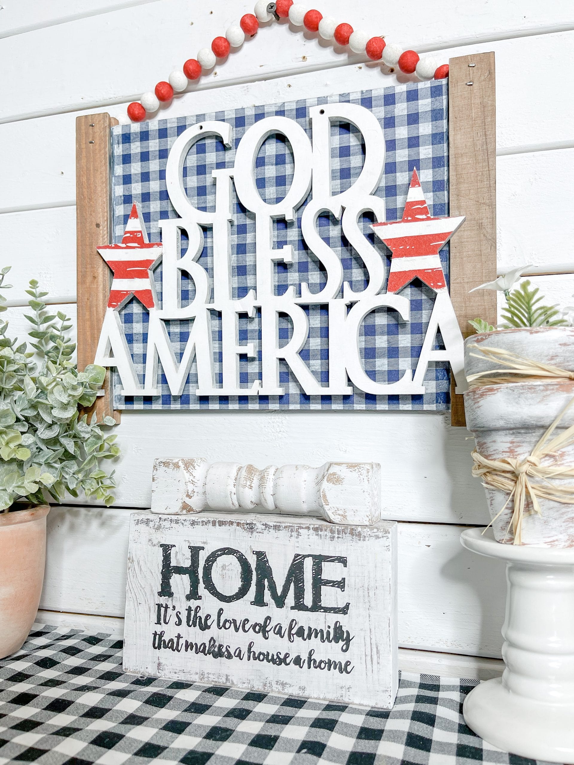 DIY God Bless America Sign