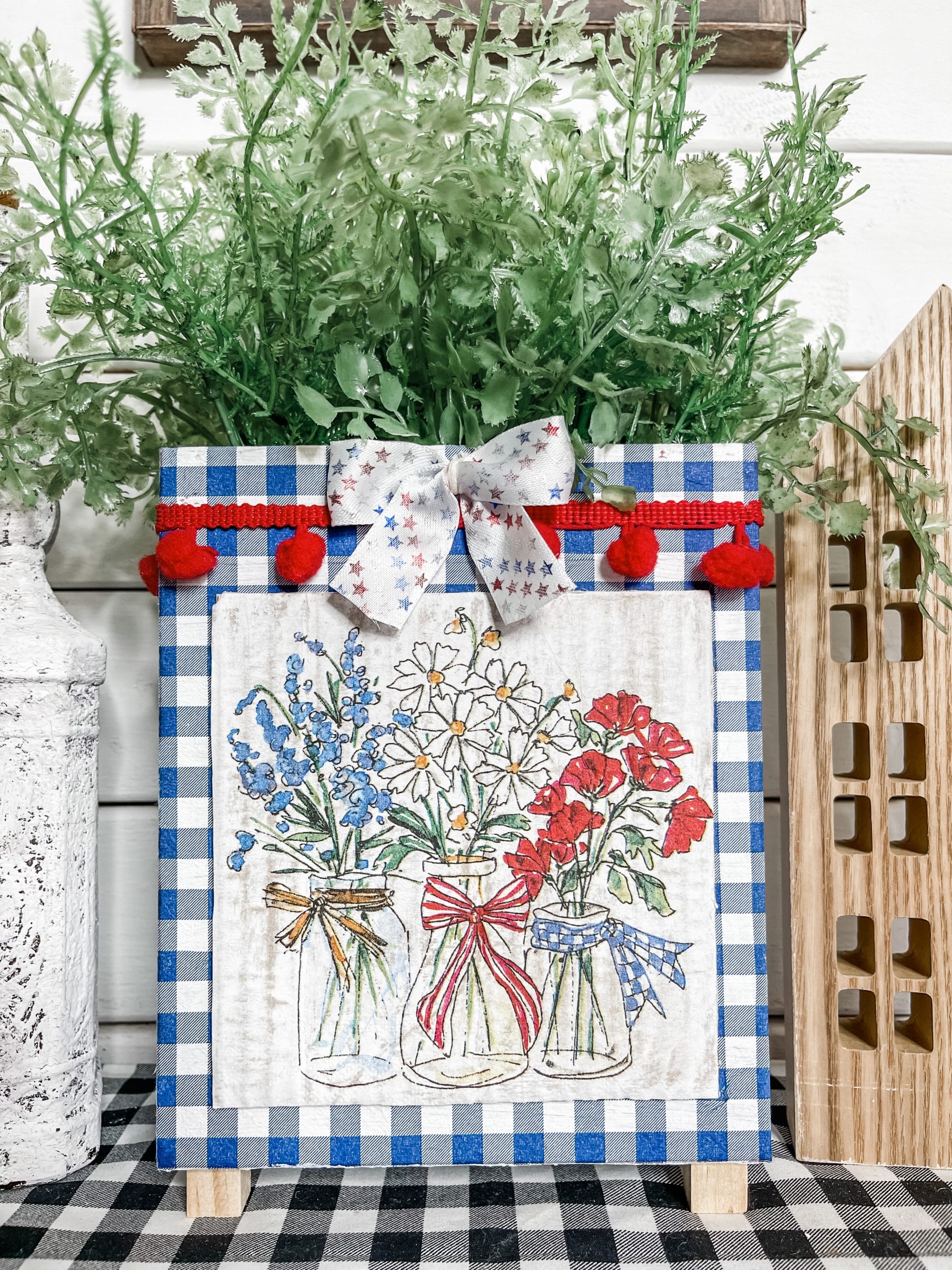 Dollar Tree DIY 4th of July Planter