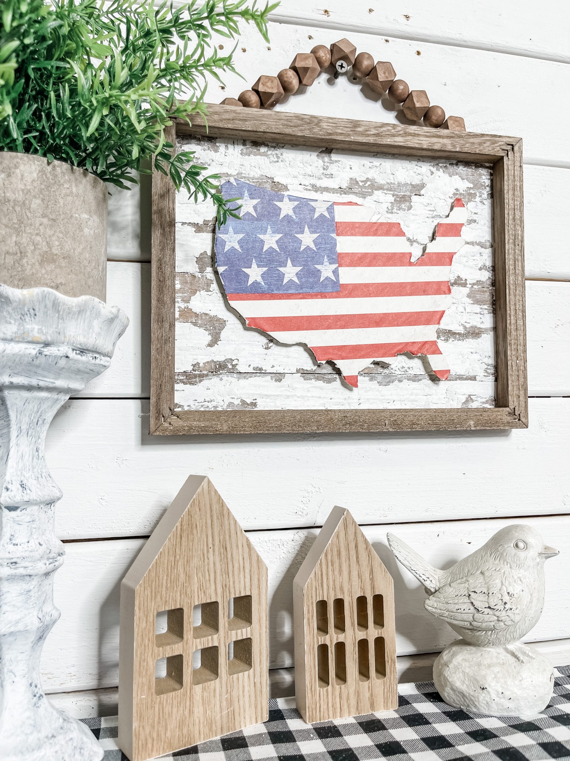 Chippy USA Reverse Canvas DIY Home Decor