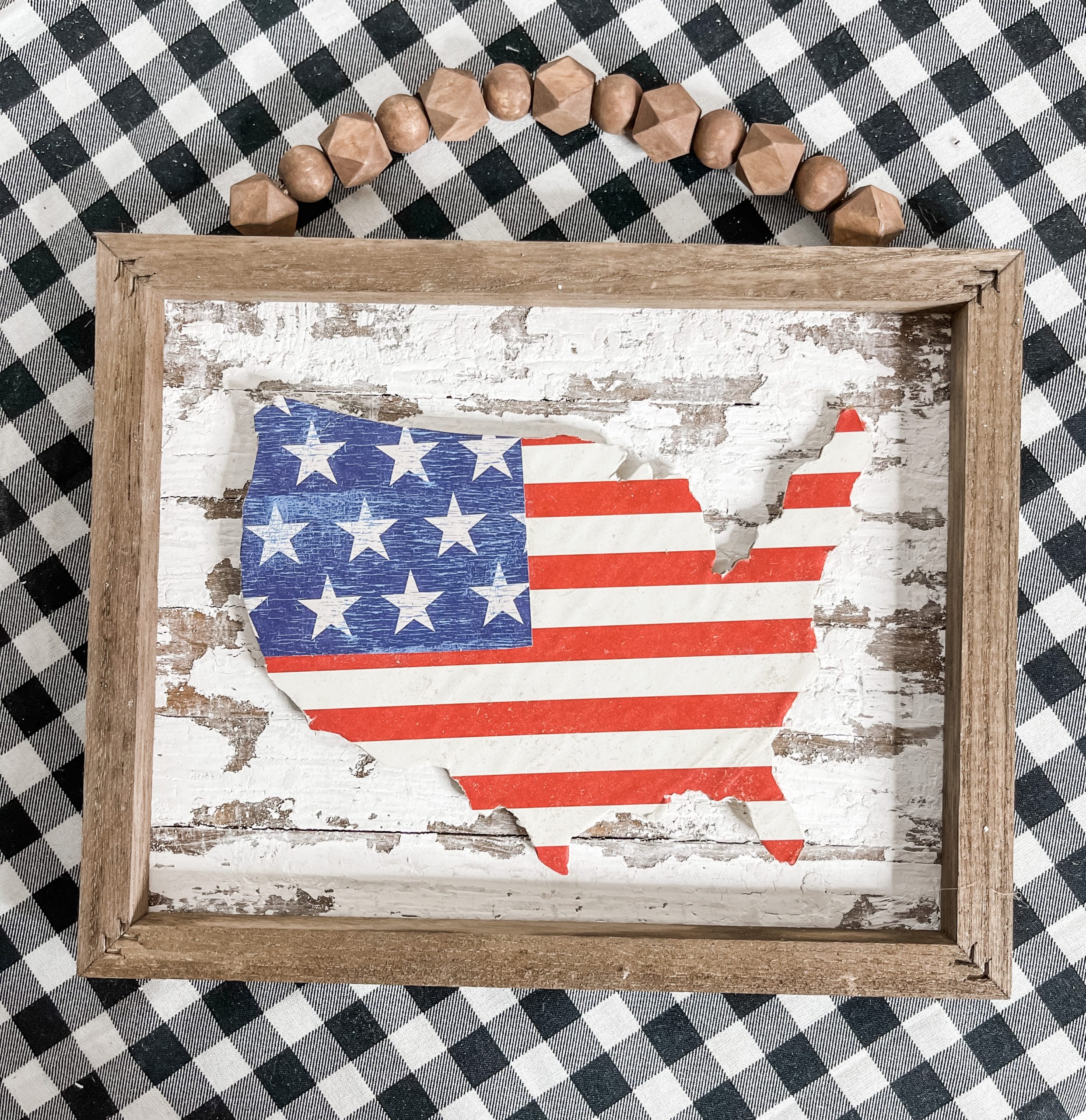 Chippy USA Reverse Canvas DIY Home Decor