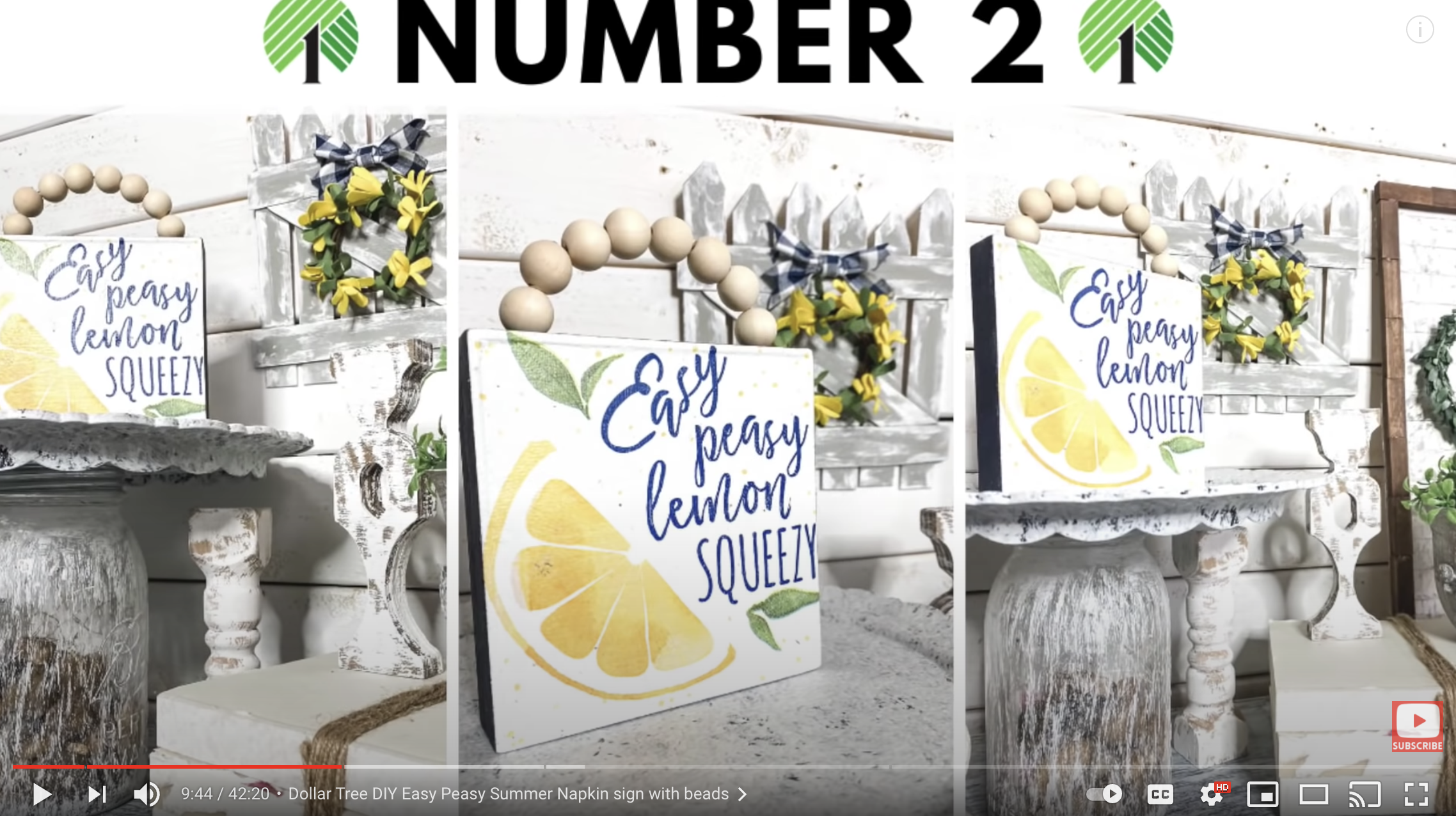 Easy Peasy Lemon Squeezy Napkin DIY Decor