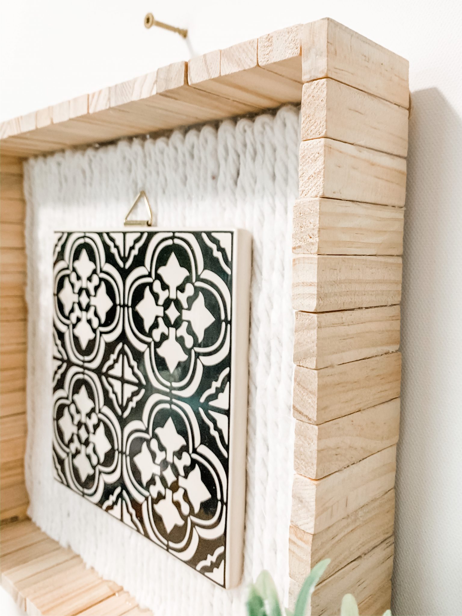 Target Tile Blocks Target Tile DIY Farmhouse Decor - Easy Dollar Tree DIY Decor Tutorial