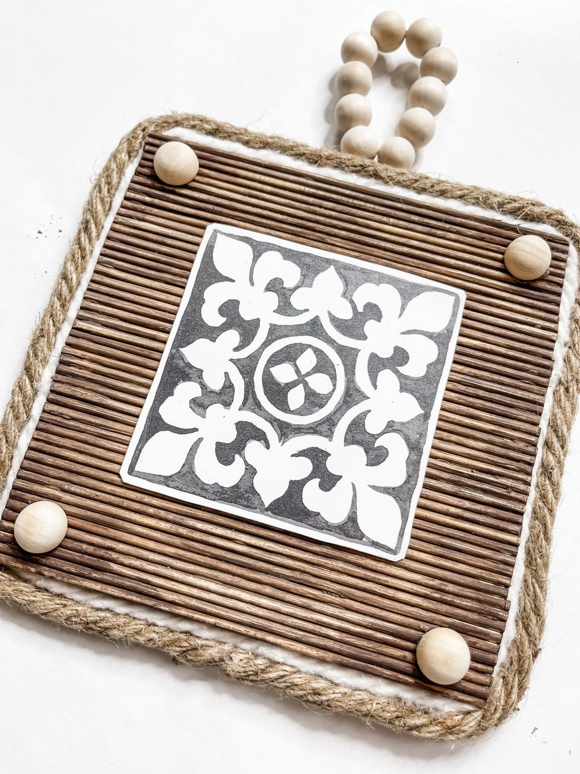 Bamboo Skewer DIY Farmhouse Decor Easy DIY Tutorial