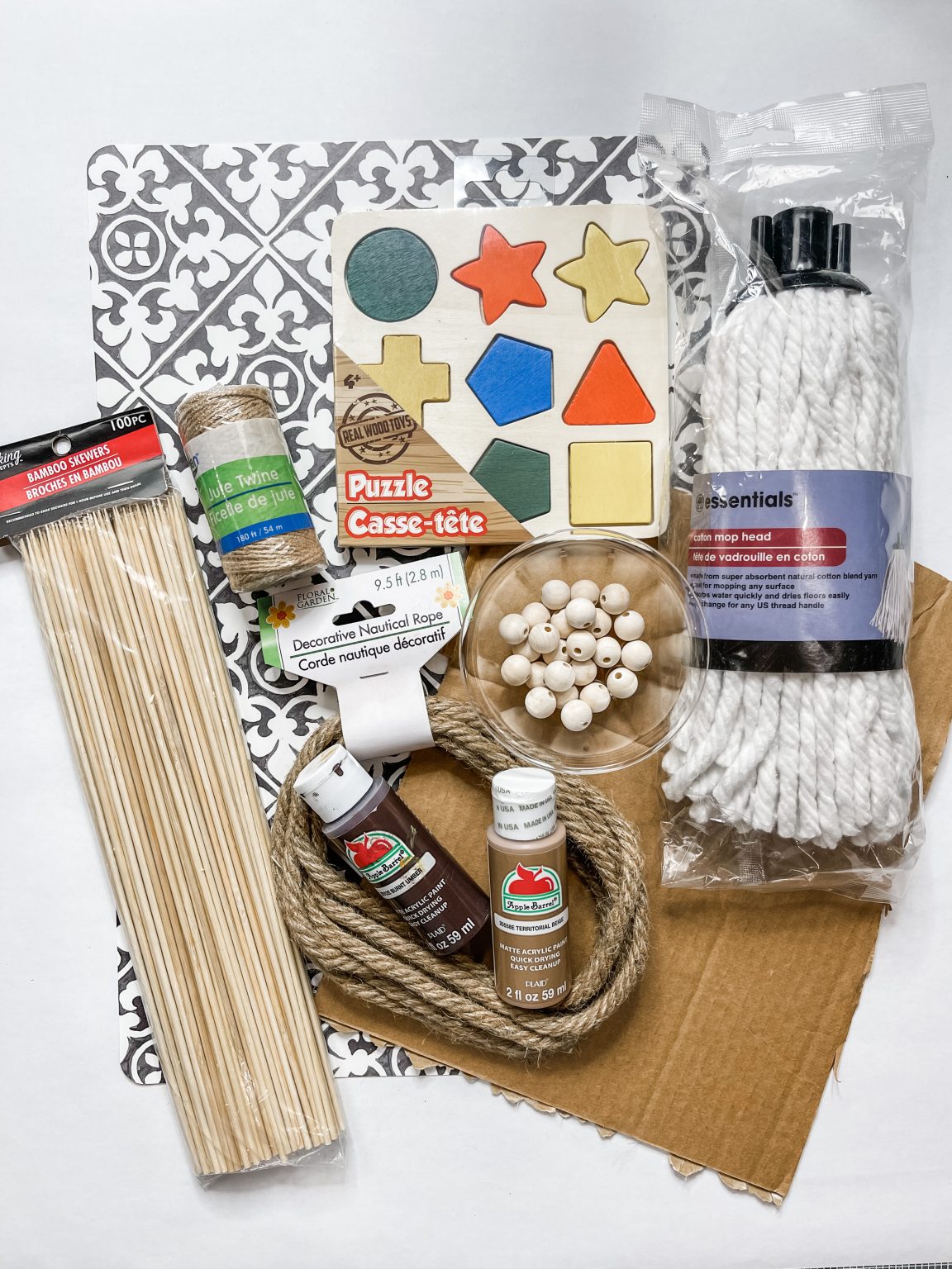 Bamboo Skewer DIY Farmhouse Decor Easy DIY Tutorial