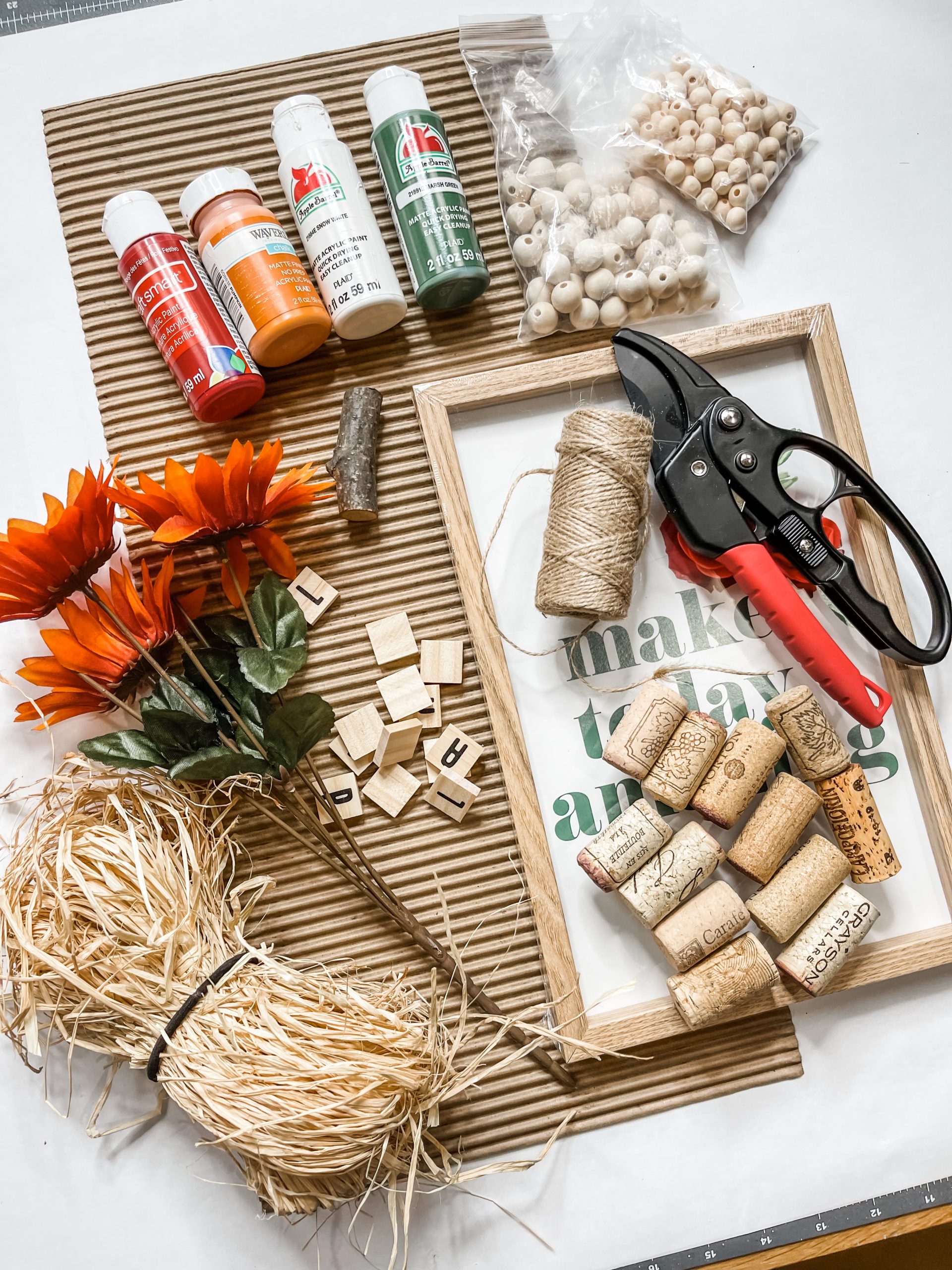 Wine Cork Craft DIY Pumpkin