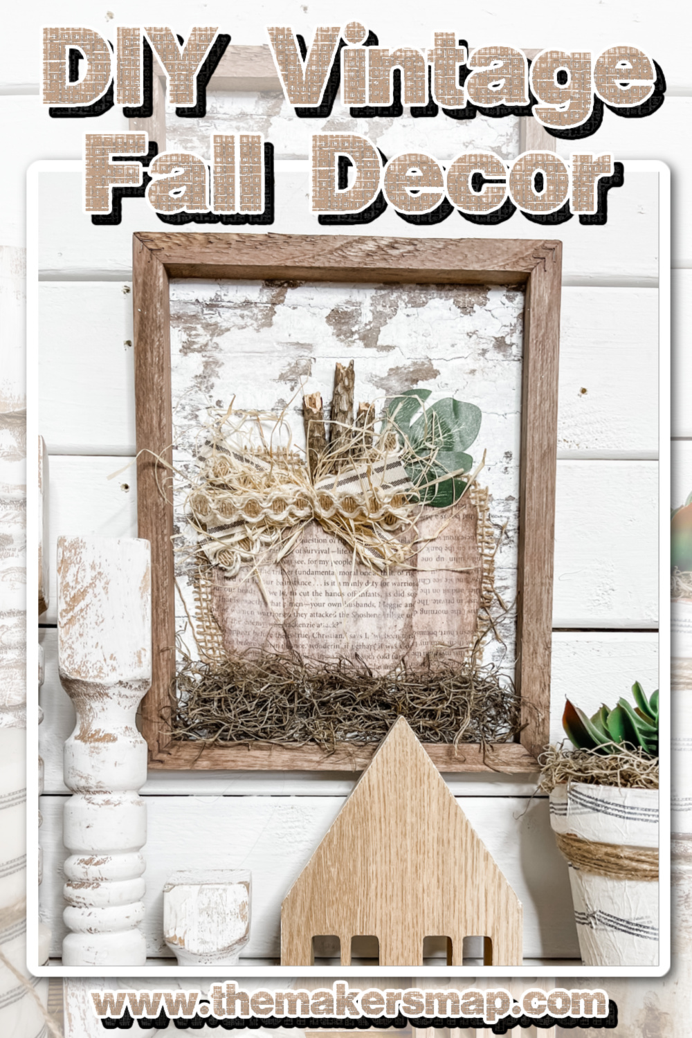 DIY Book Page Pumpkin - Vintage Inspired Fall decor