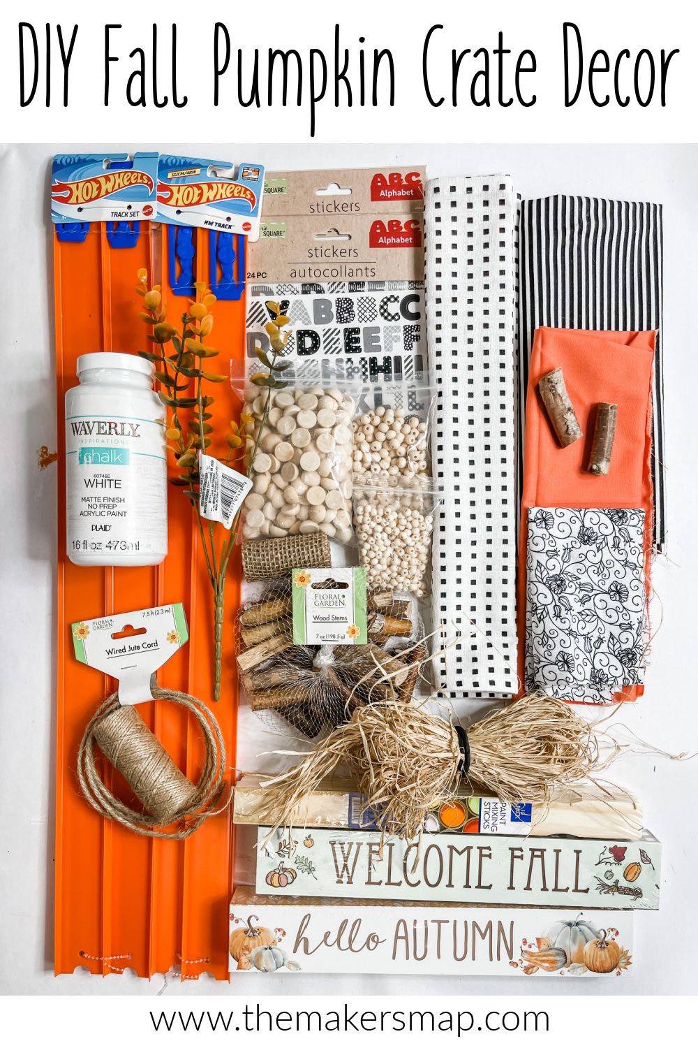 DIY Fall Pumpkin Crate Decor