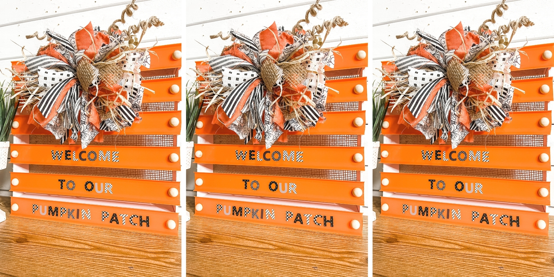 DIY Fall Pumpkin Crate Decor