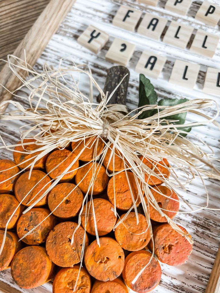 Easy Wine Cork Craft Diy Pumpkin