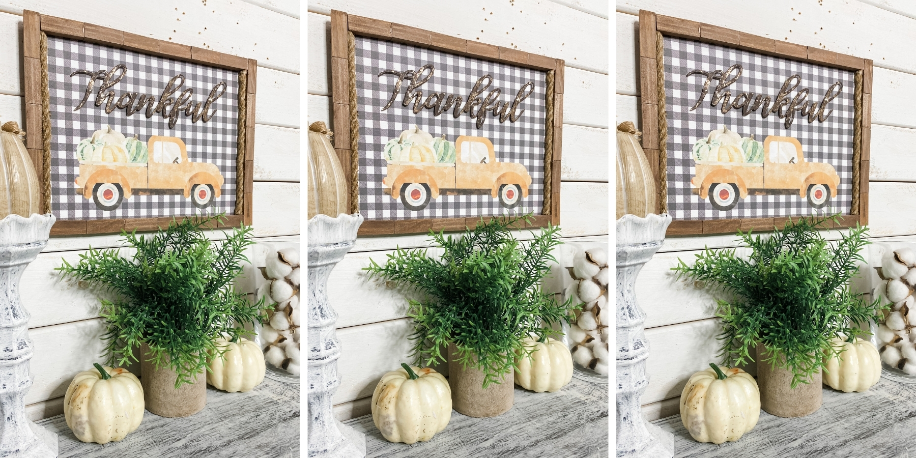 Thankful Sign with Fall Truck Printable