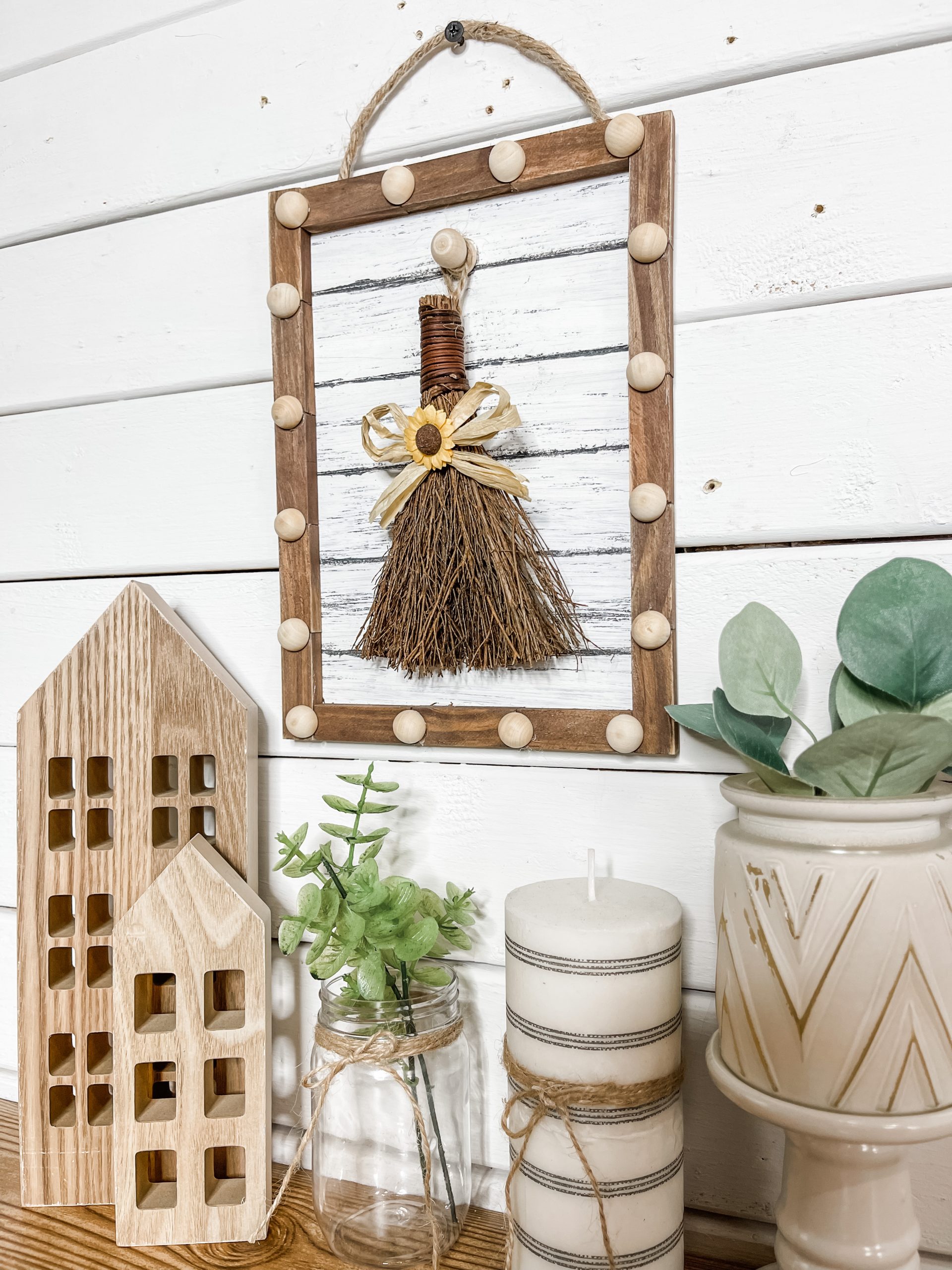 DIY Fall Home Decor with Pumpkin Spice Scented Broom